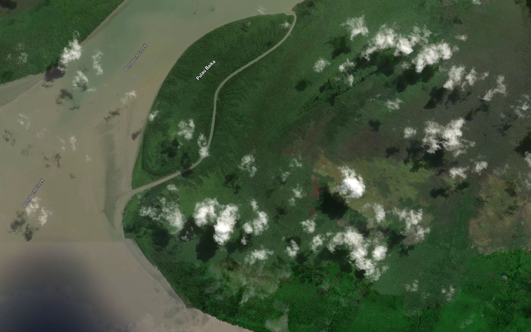 Satellite map of the Sungai Buaya