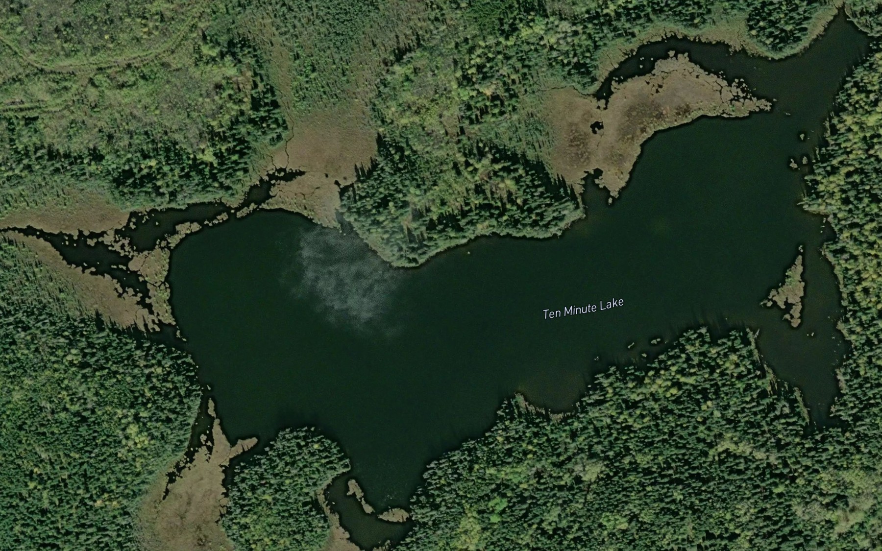 Satellite map of the Ten Minute Lake