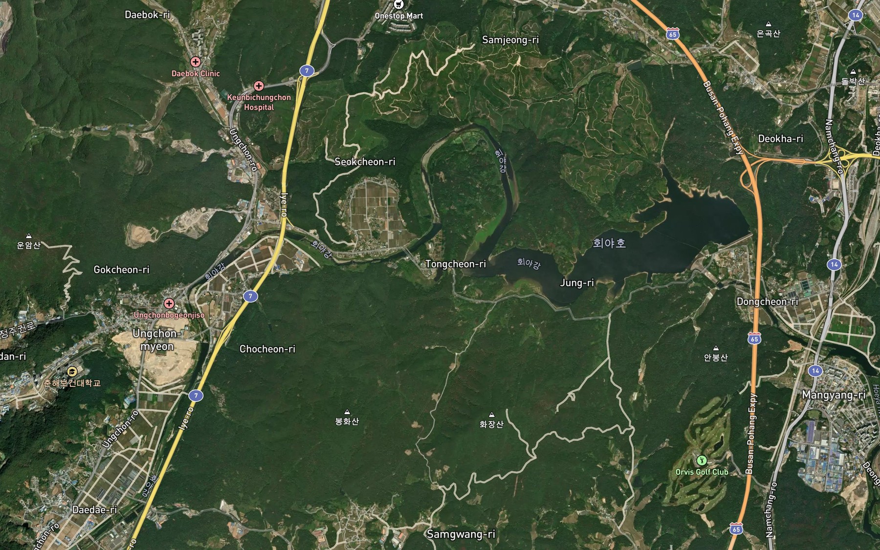 Satellite map of the Mossansoryuji