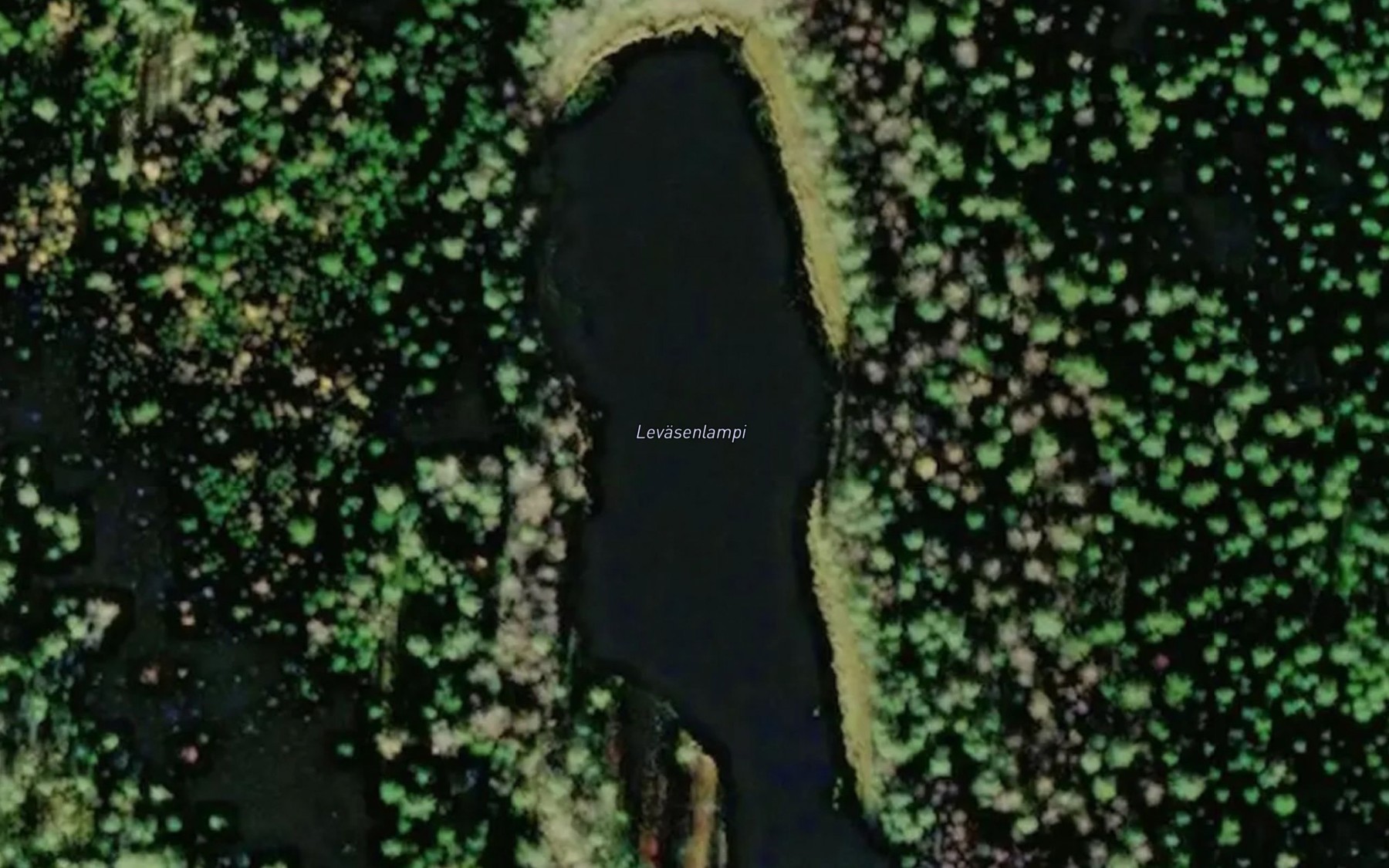 Satellite map of the Levasenlampi