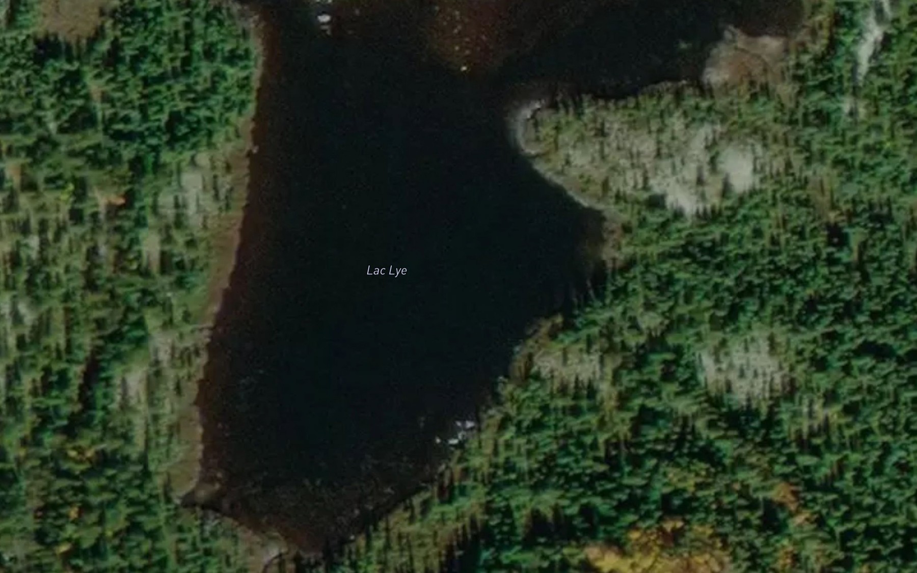 Satellite map of the Lac Lye