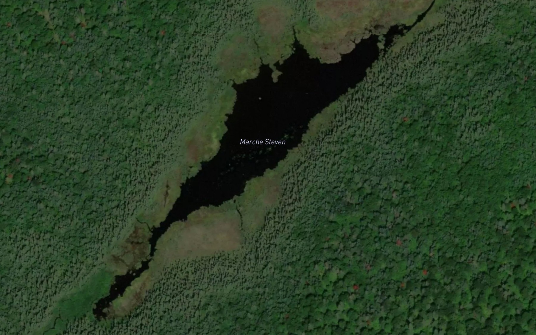 Satellite map of the Marche Steven