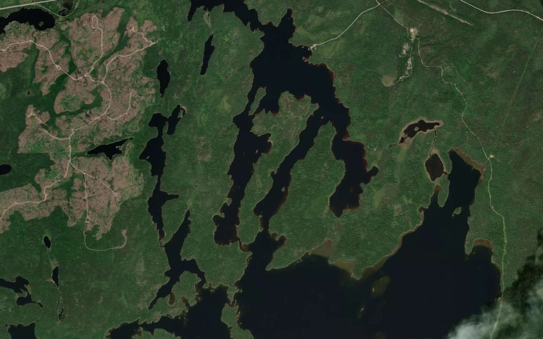 Satellite map of the Steamboat Channel