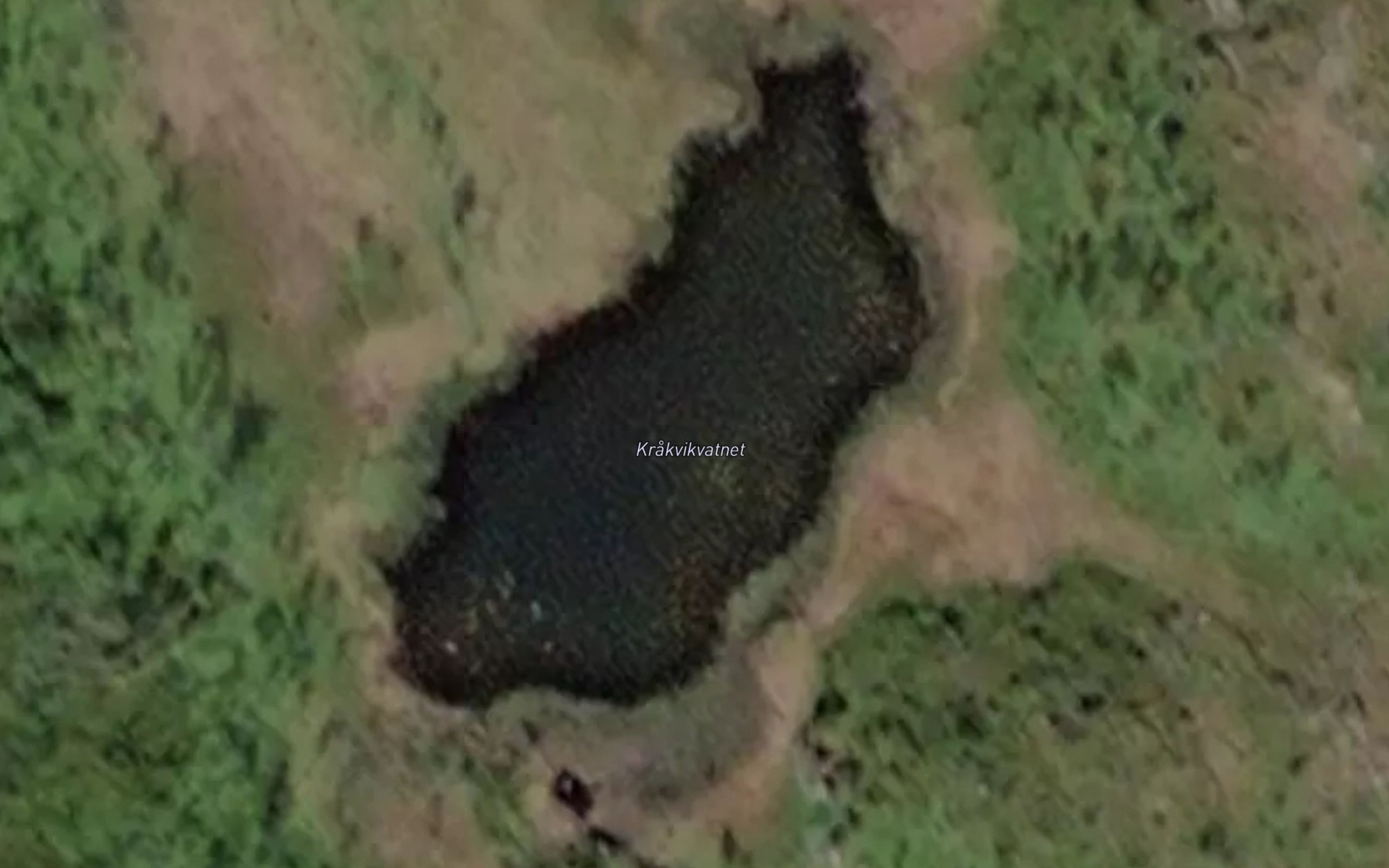 Satellite map of the Krakvikvatnet