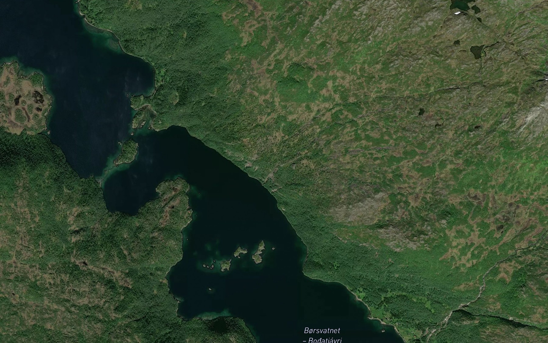 Satellite map of the Raselva