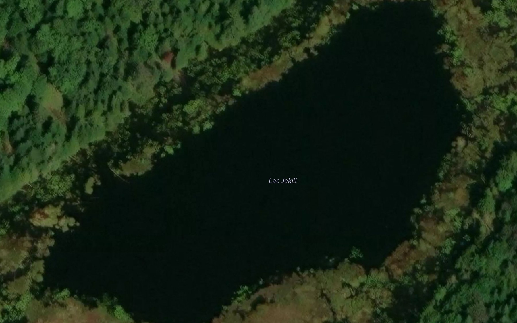 Satellite map of the Lac Jekill