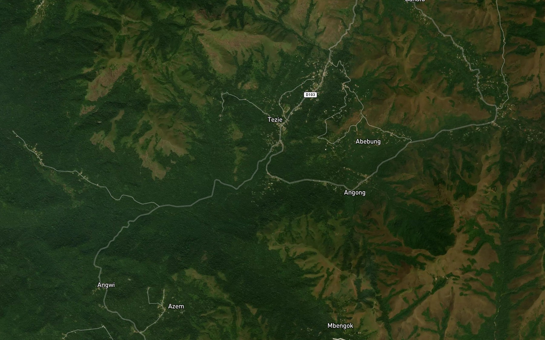 Satellite map of the Oneng