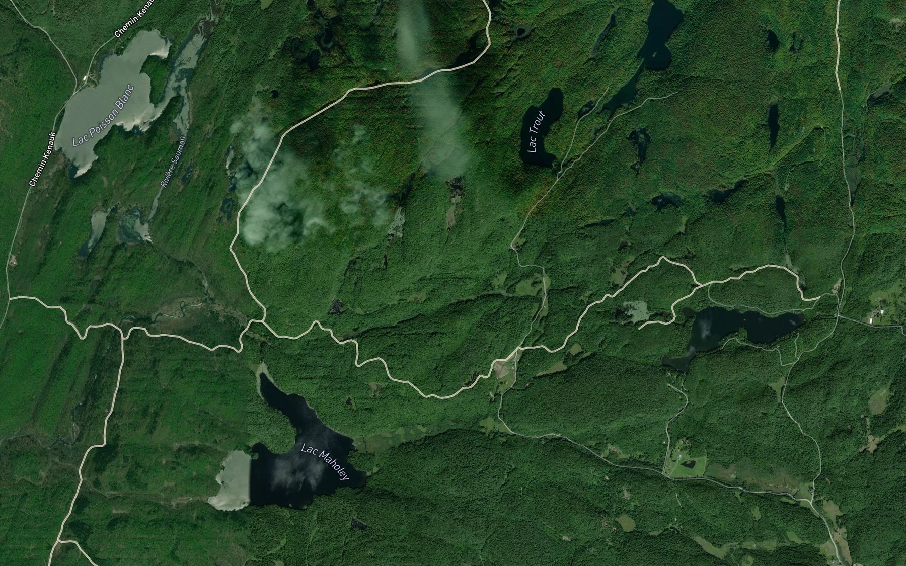 Satellite map of the Lac Pothole