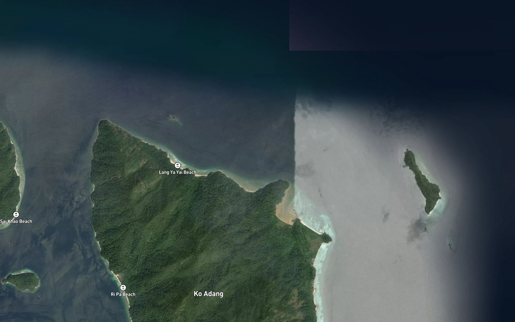 Satellite map of the Ao Talo Langcha