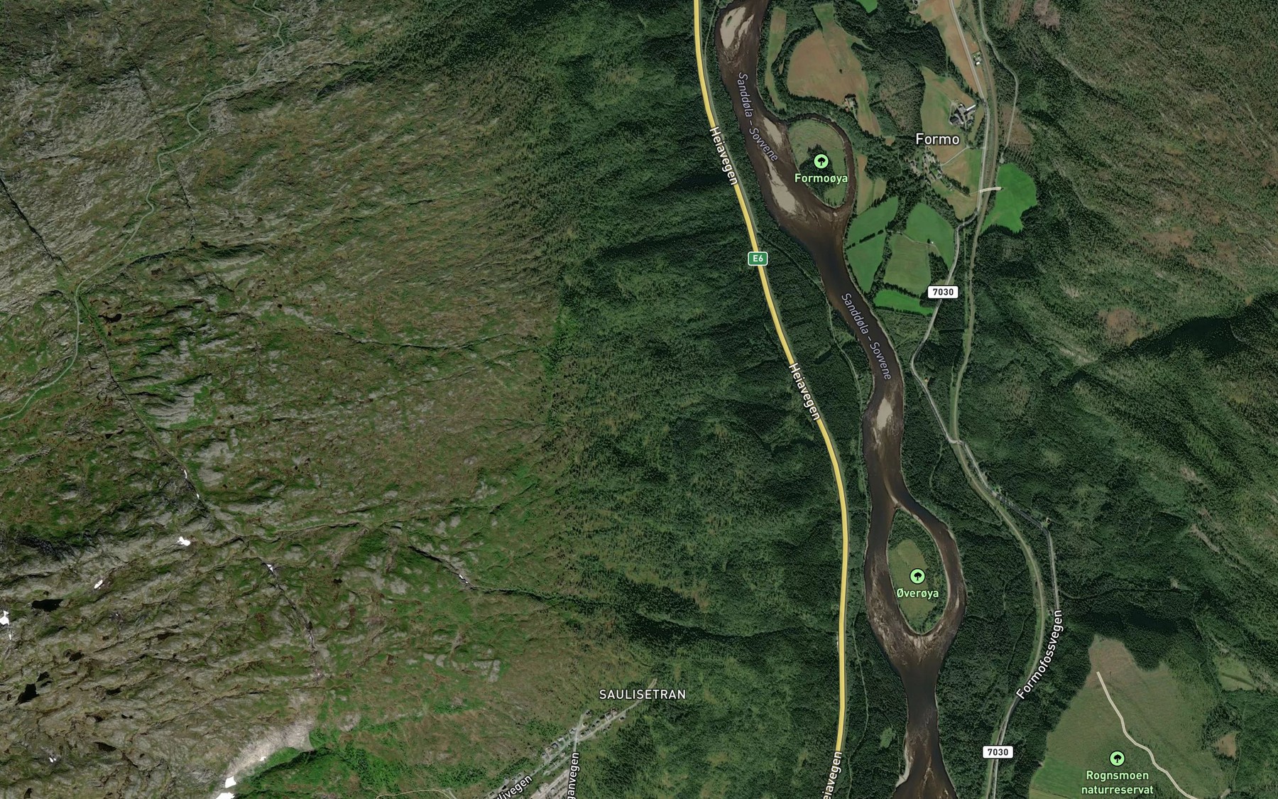 Satellite map of the Farstobekken