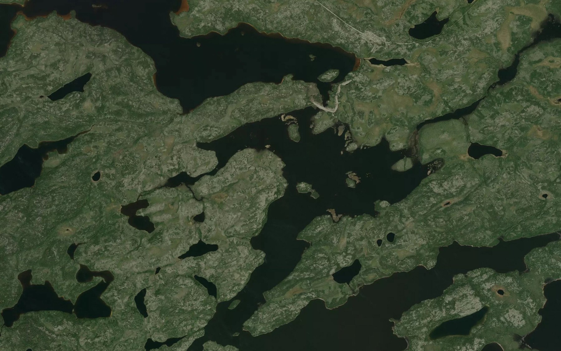Satellite map of the Ruisseau Amisach Ayapisisich
