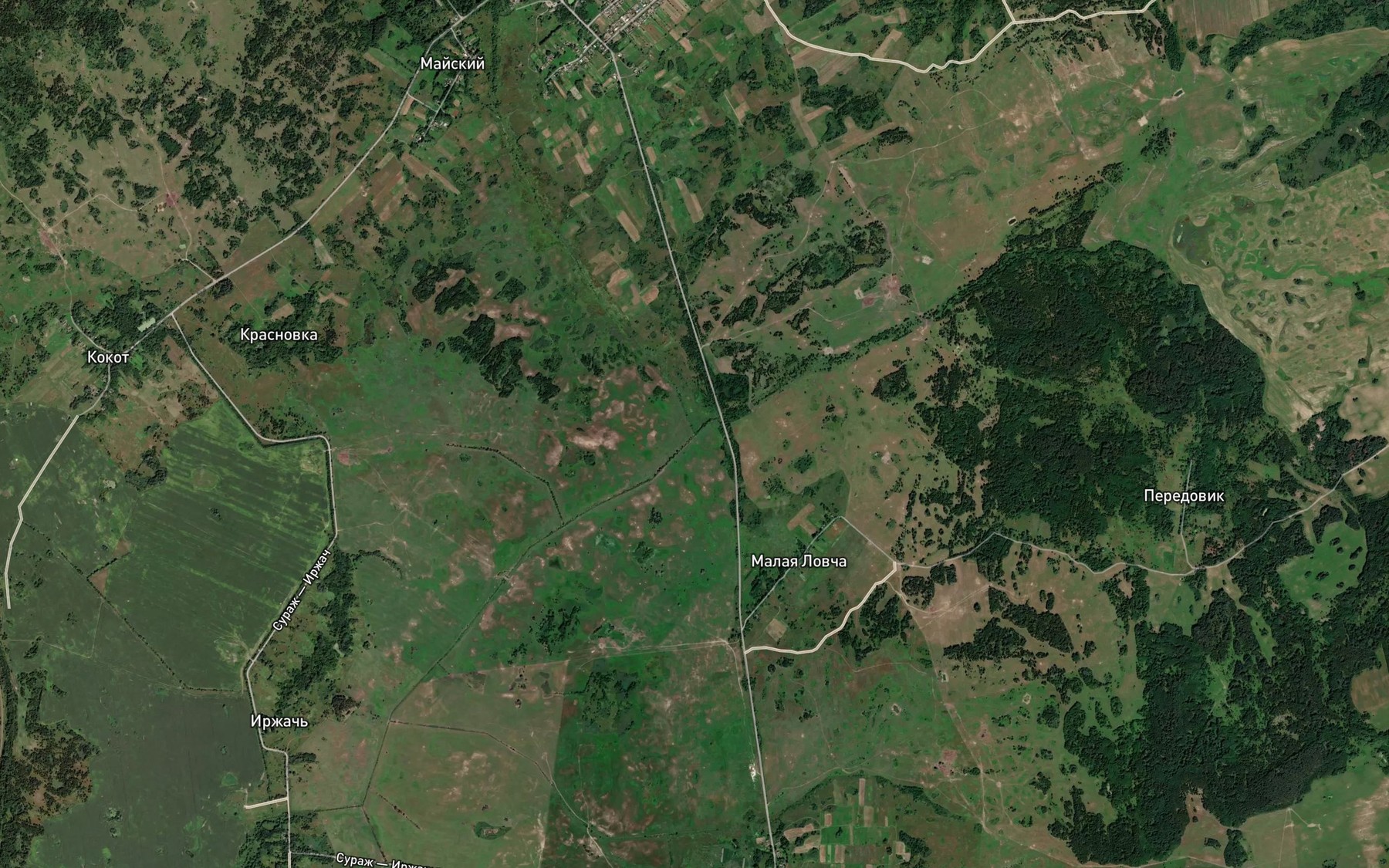 Satellite map of the Vir