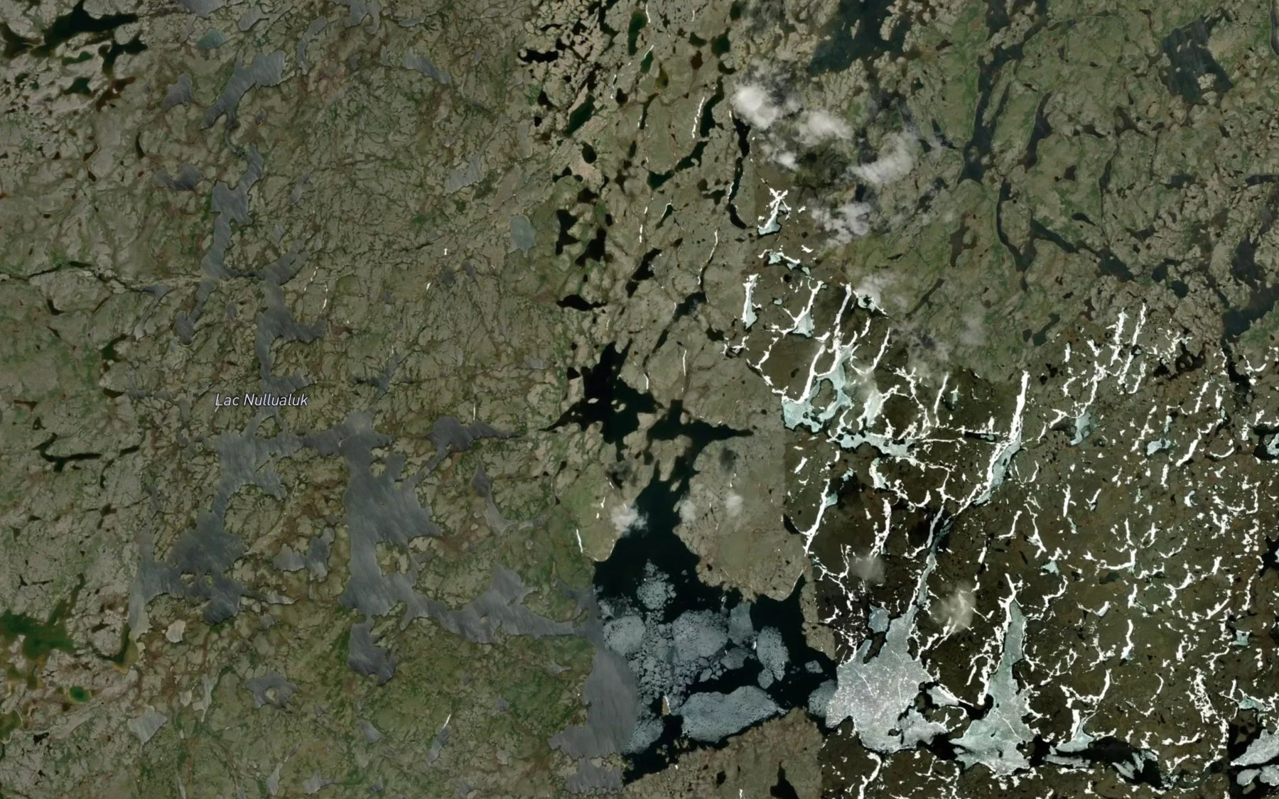 Satellite map of the Lac Nullualuk