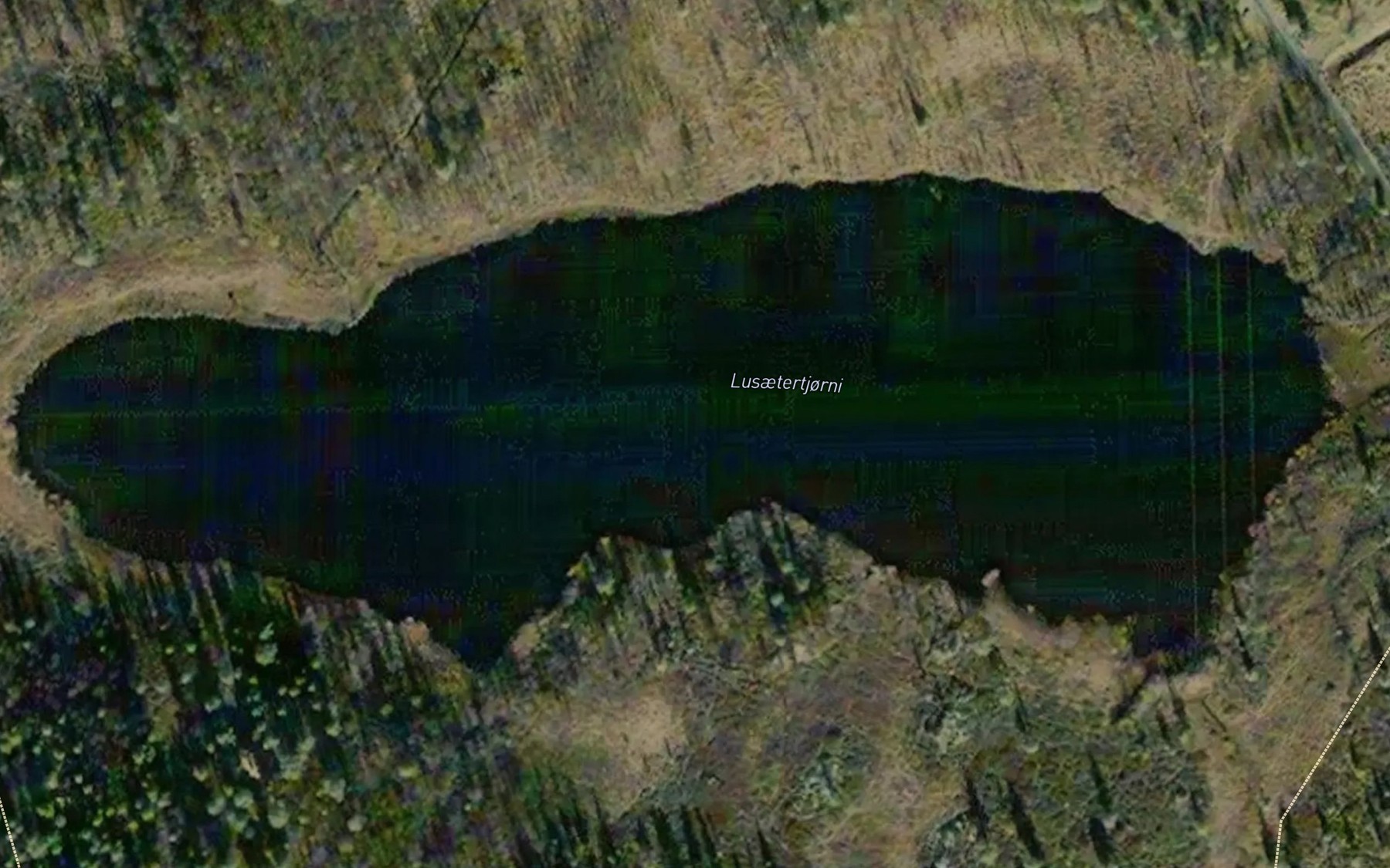 Satellite map of the Lusaetertjonn