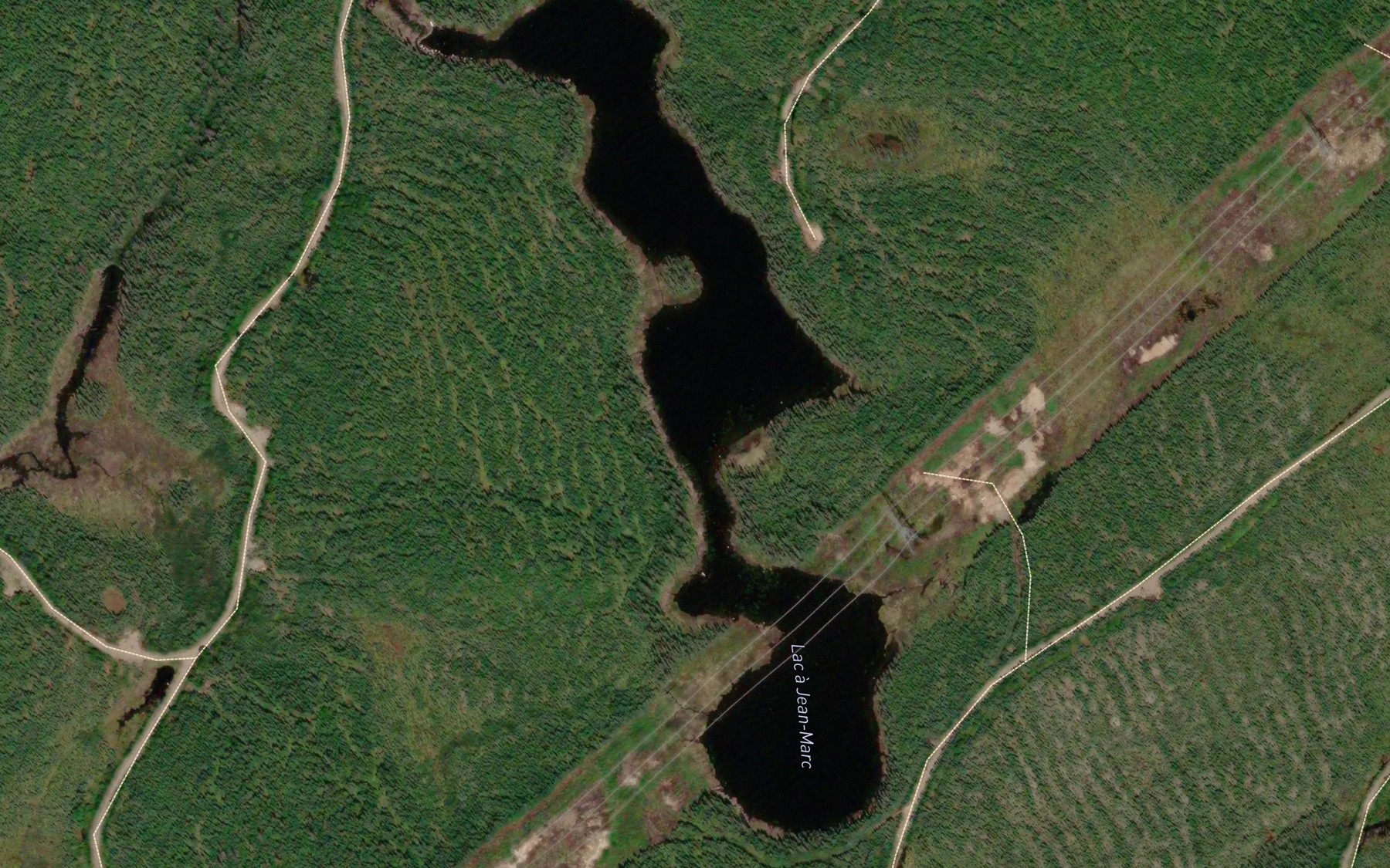 Satellite map of the Lac a Jean-Marc
