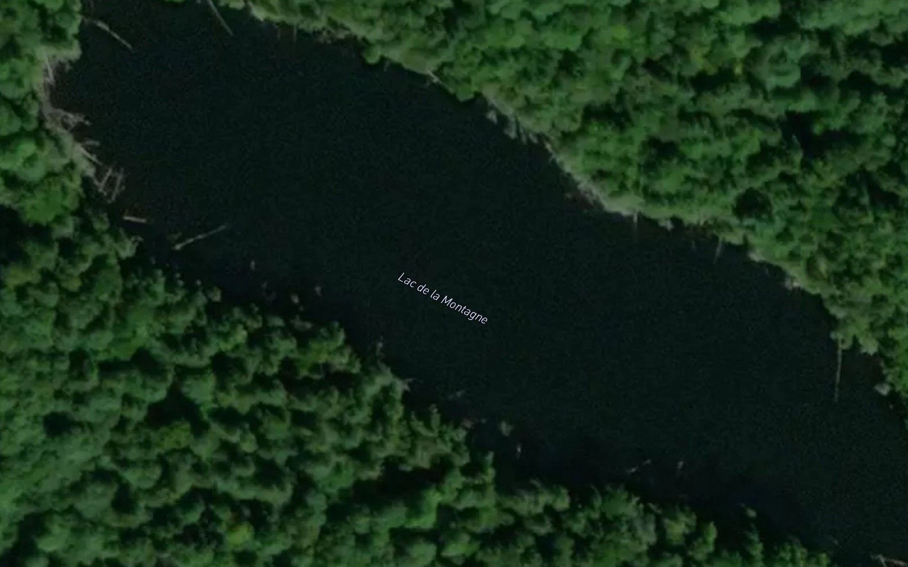 Satellite map of the Lac de la Montagne
