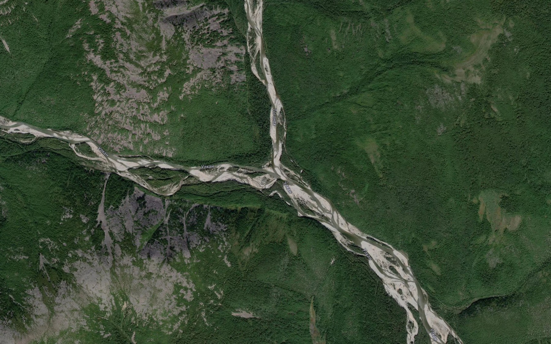Satellite map of the Togonokh
