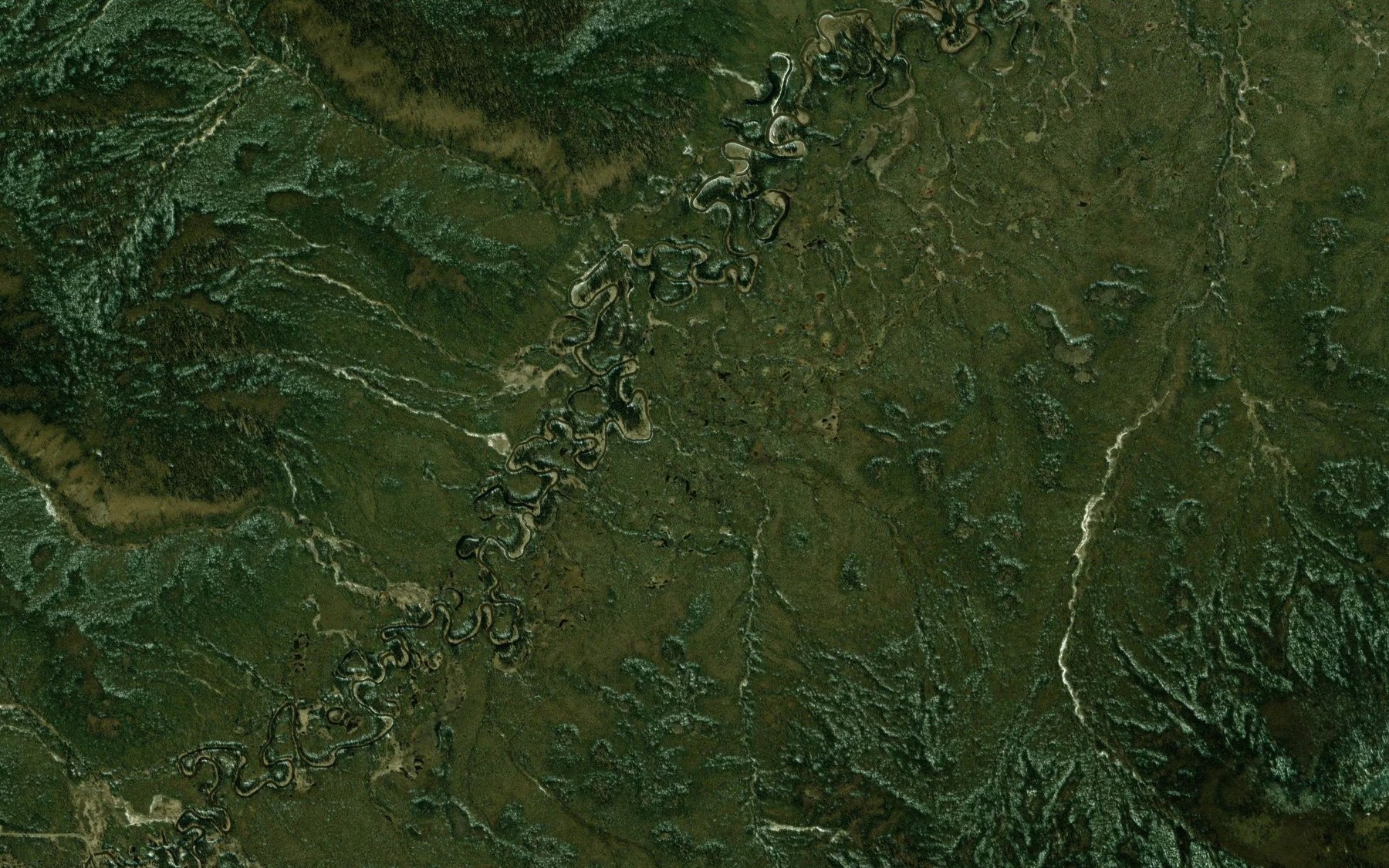Satellite map of the Rex Creek