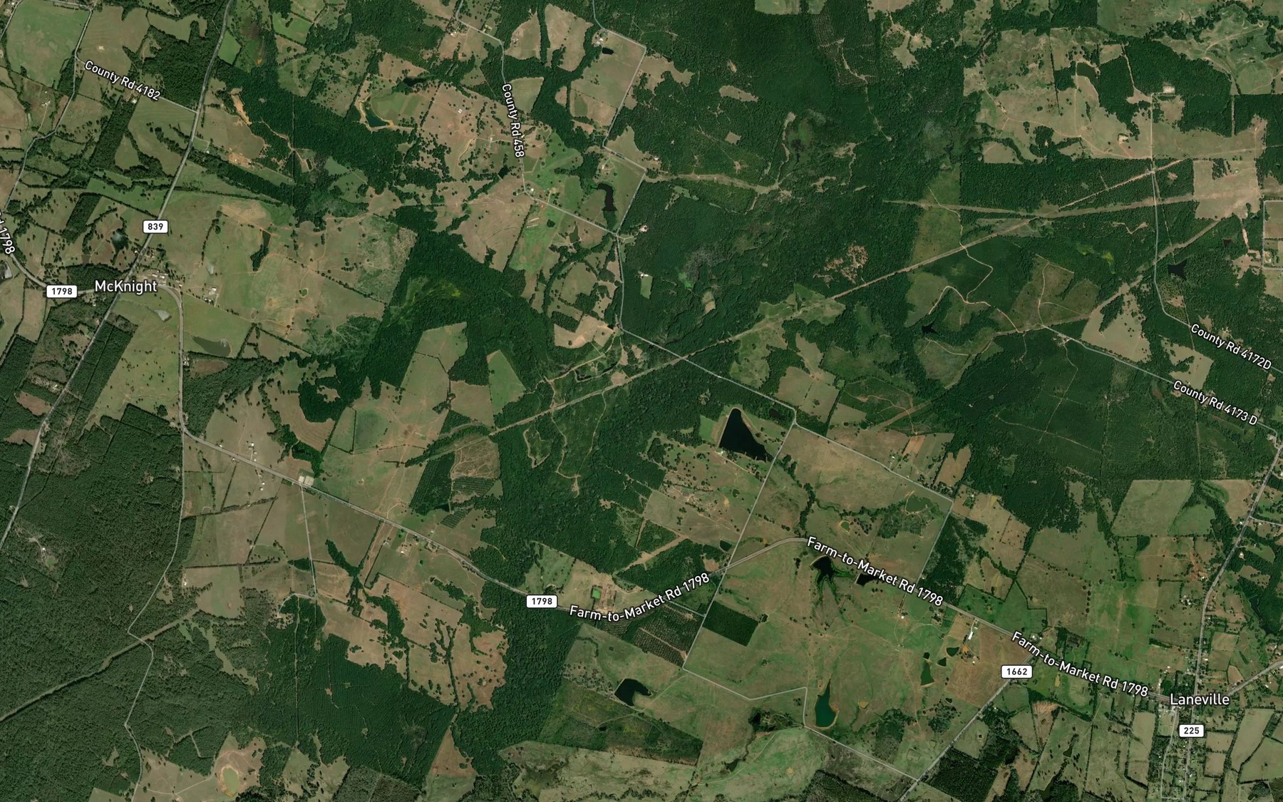Satellite map of the Sawmill Branch