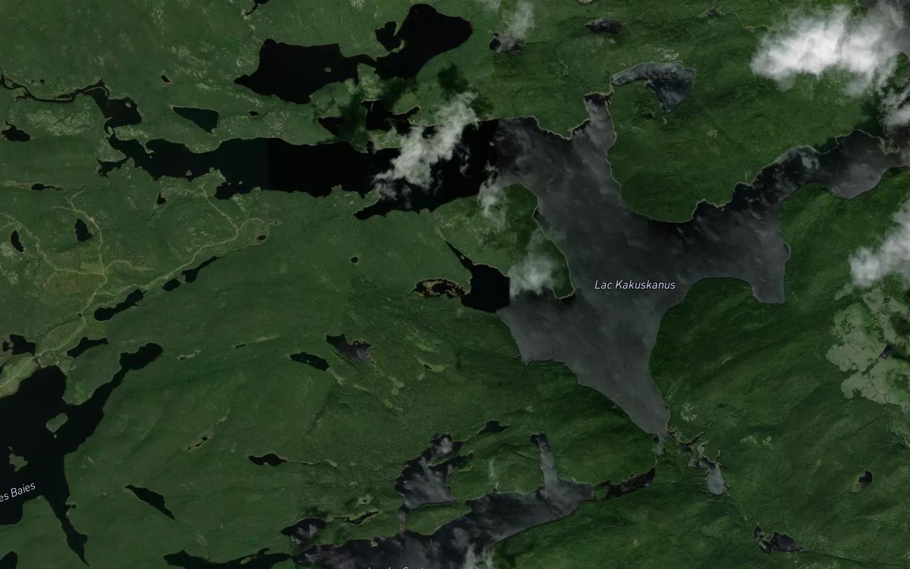 Satellite map of the Lac Kakuskanus