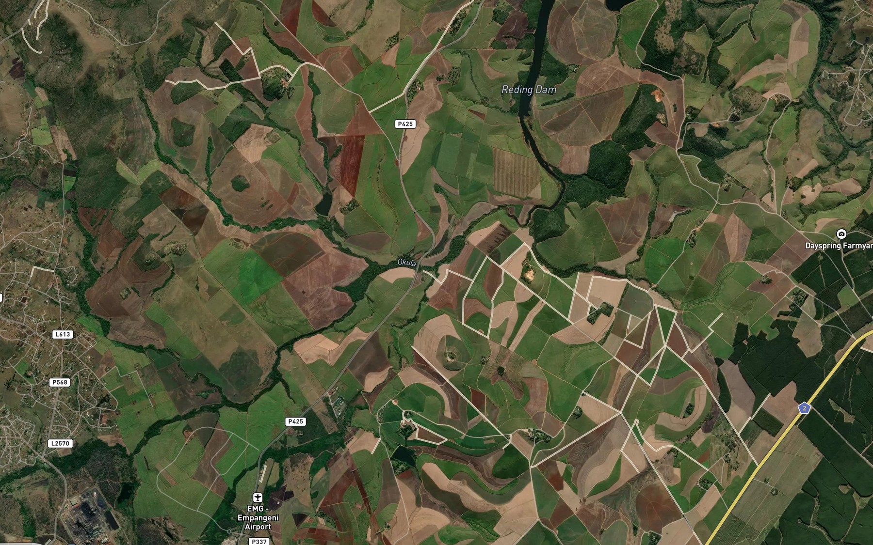Satellite map of the Mandozi