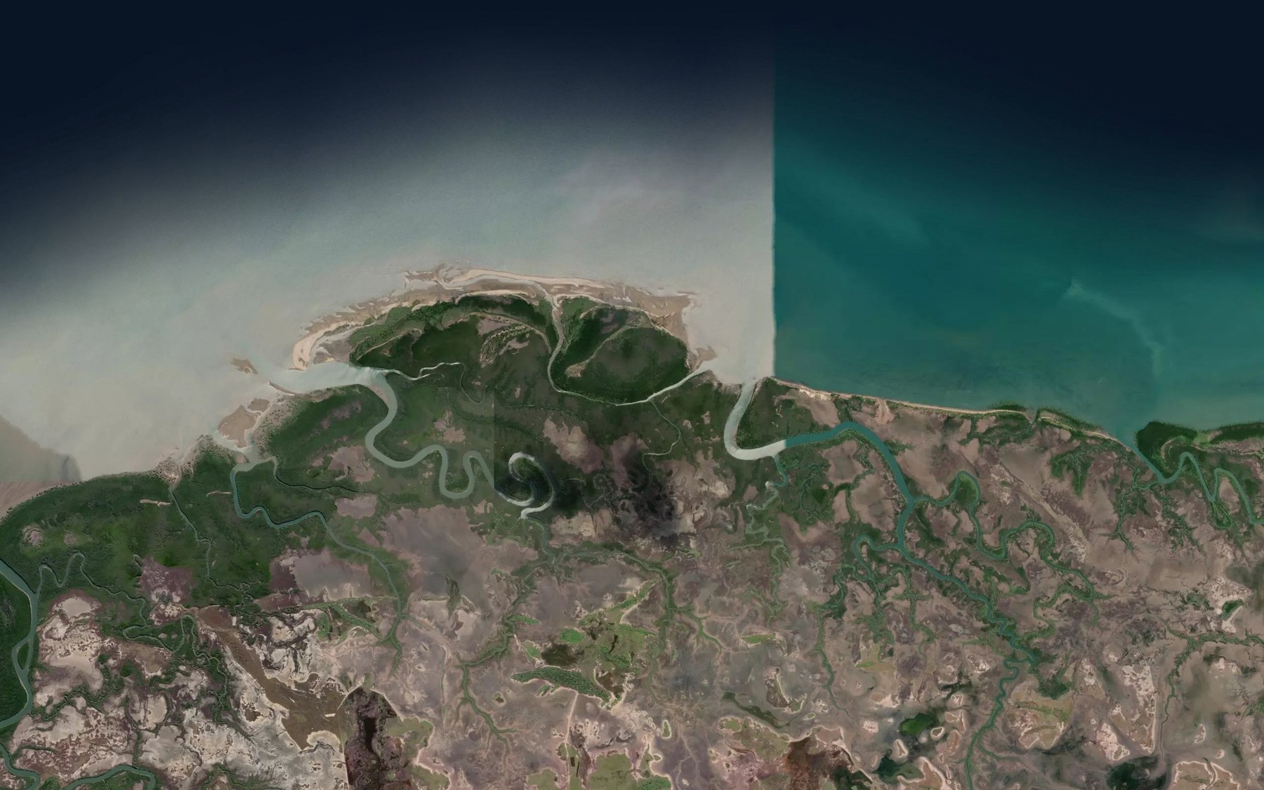 Satellite map of the Hughes Creek