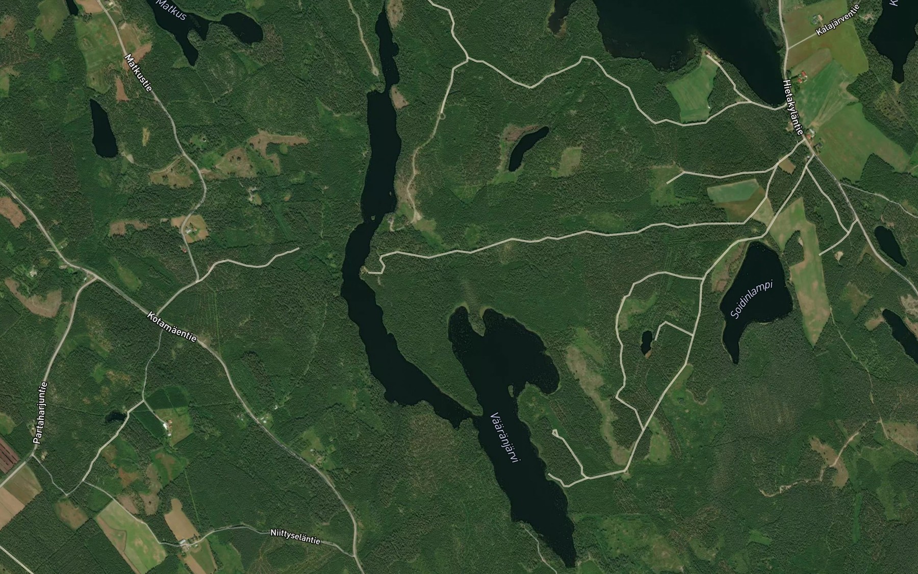 Satellite map of the Kaupinlahti