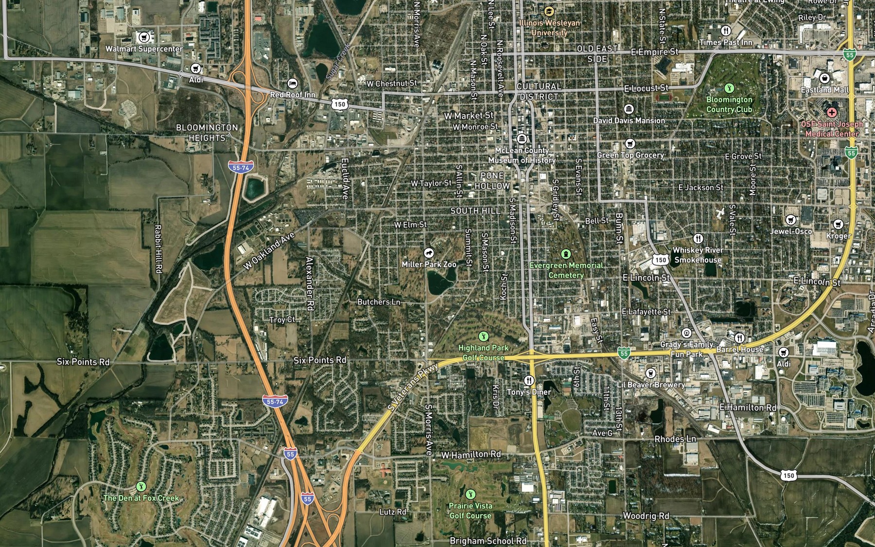 Satellite map of the Spot 2