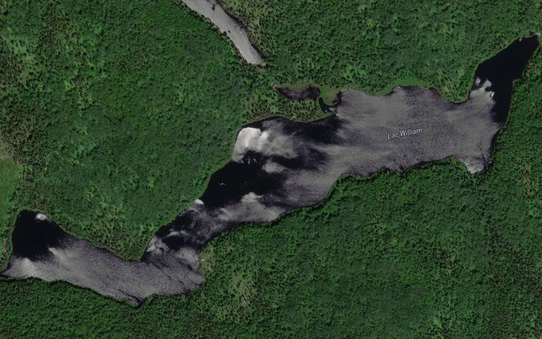 Satellite map of the Lac William