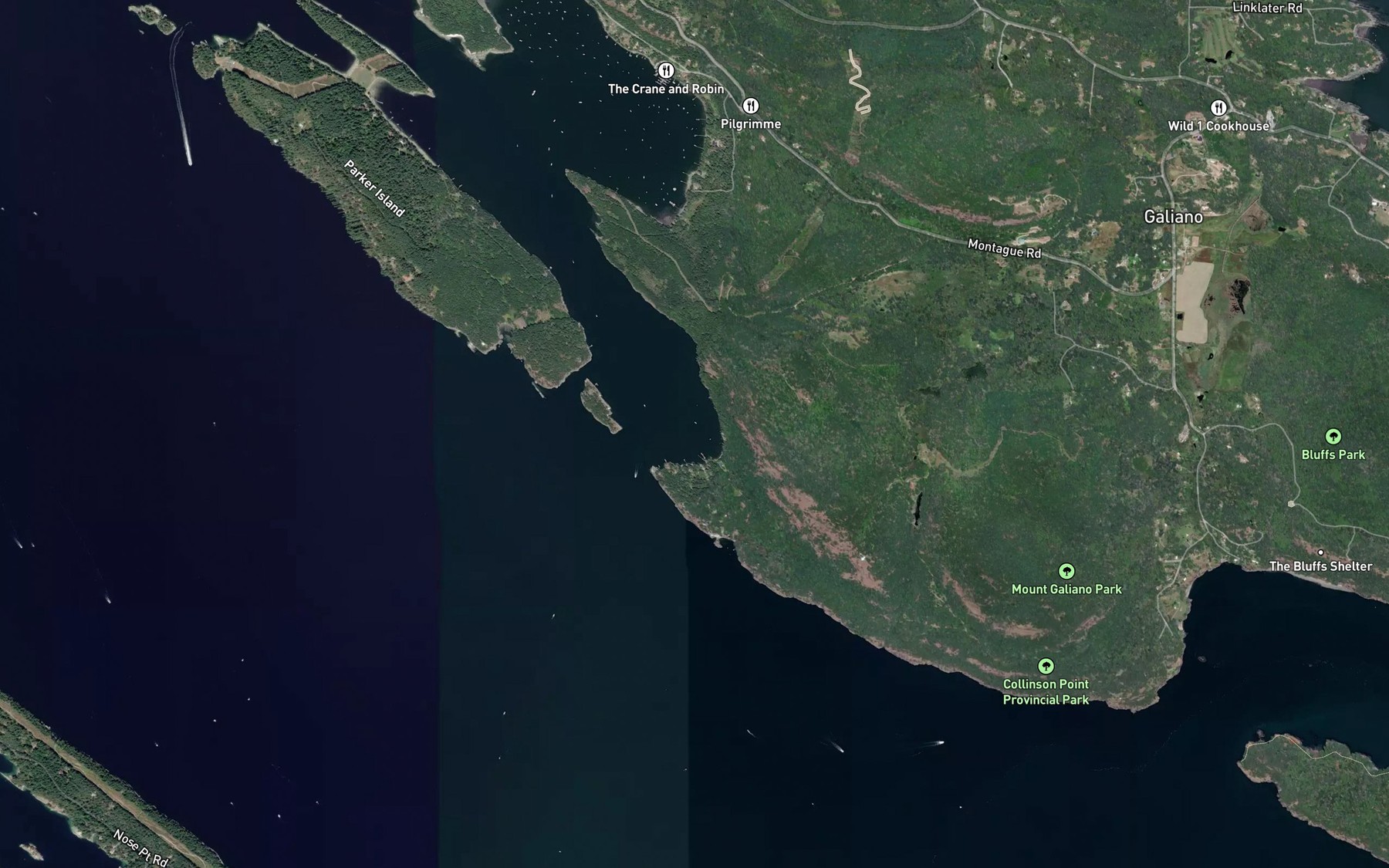 Satellite map of the Payne Bay