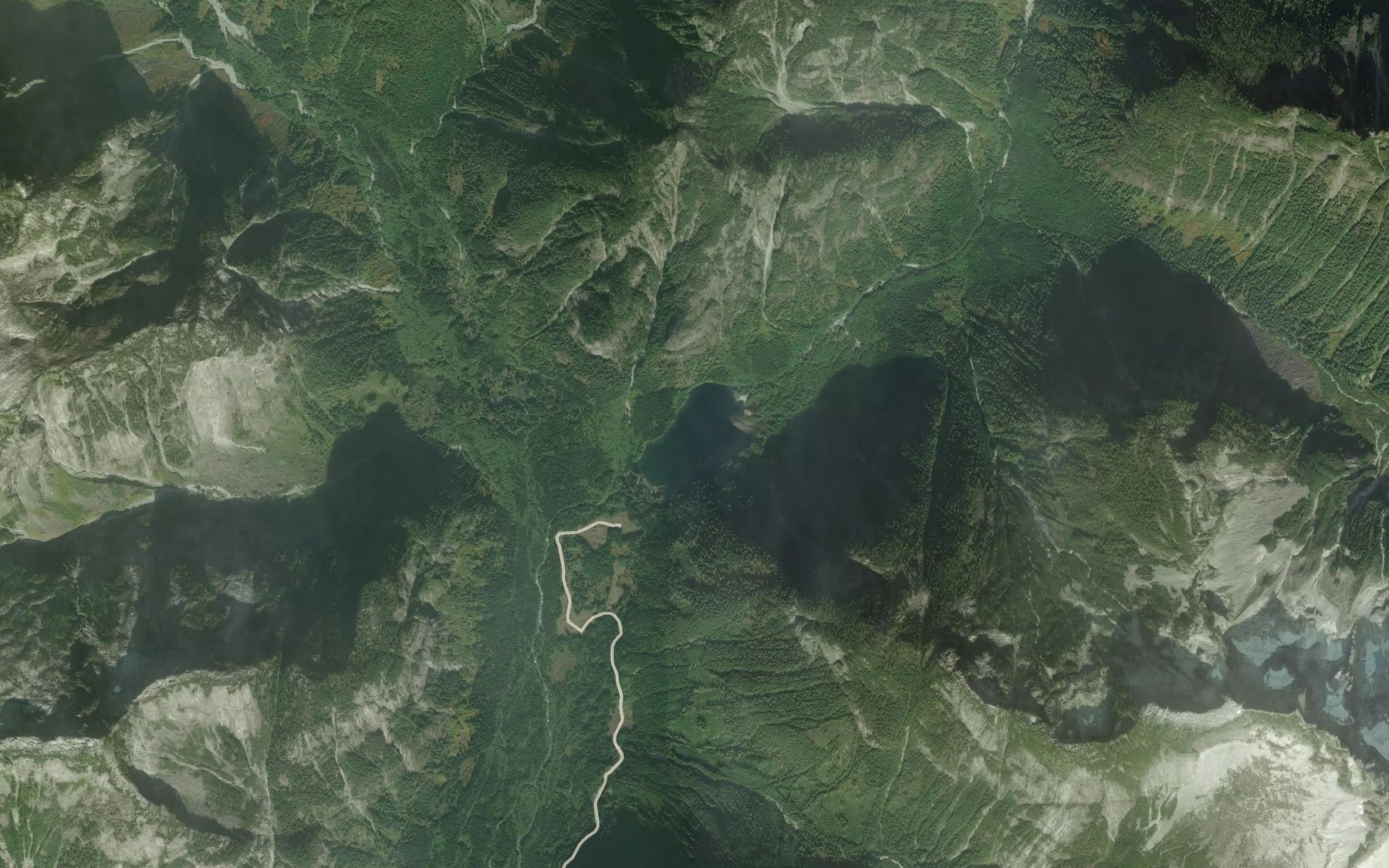 Satellite map of the Winslow Lake