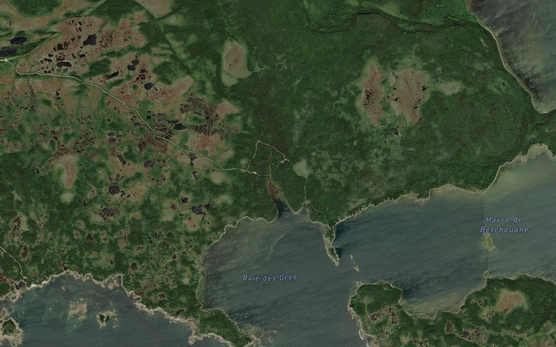 Satellite map of the Riviere a Coco