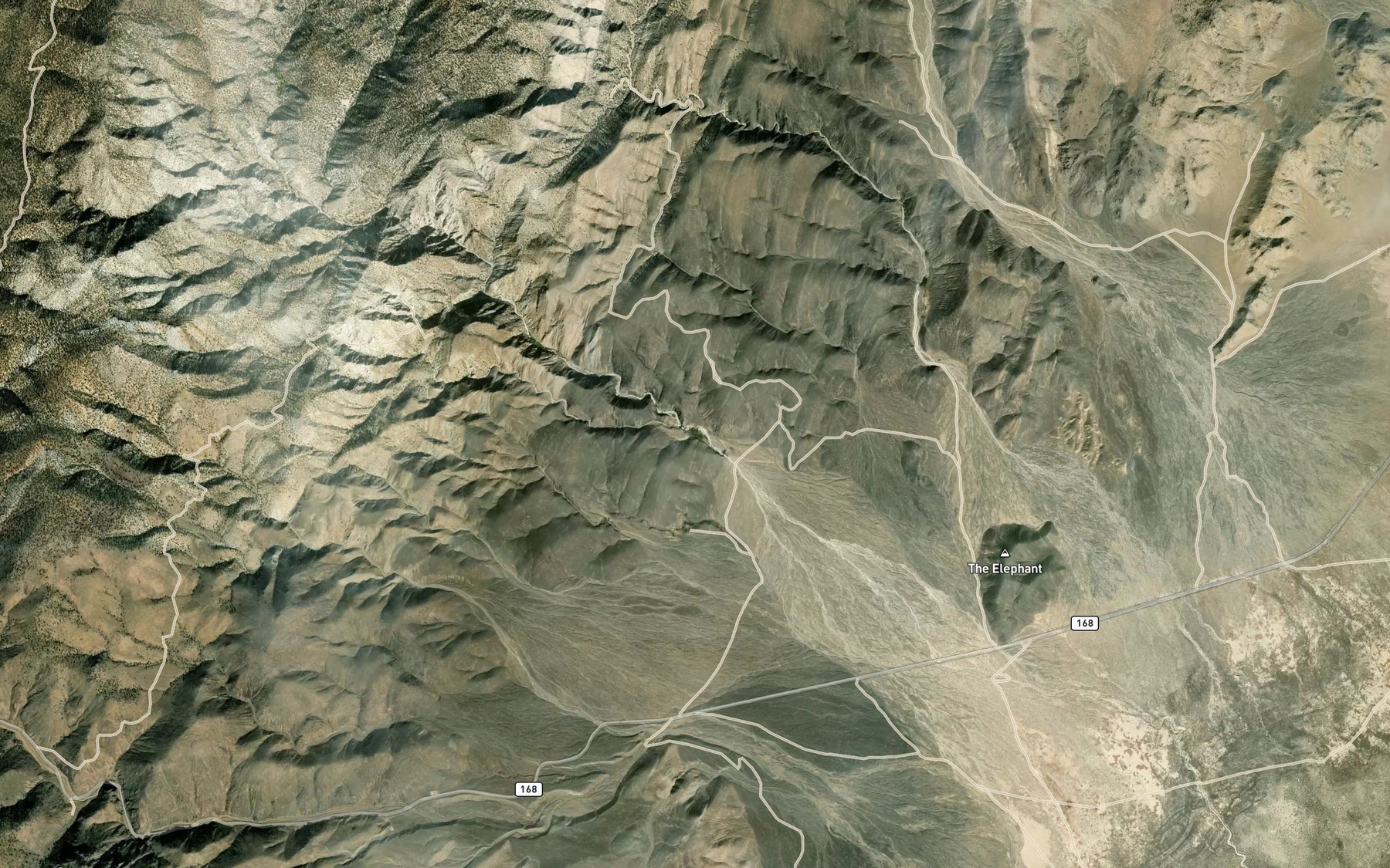 Satellite map of the Sams Spring