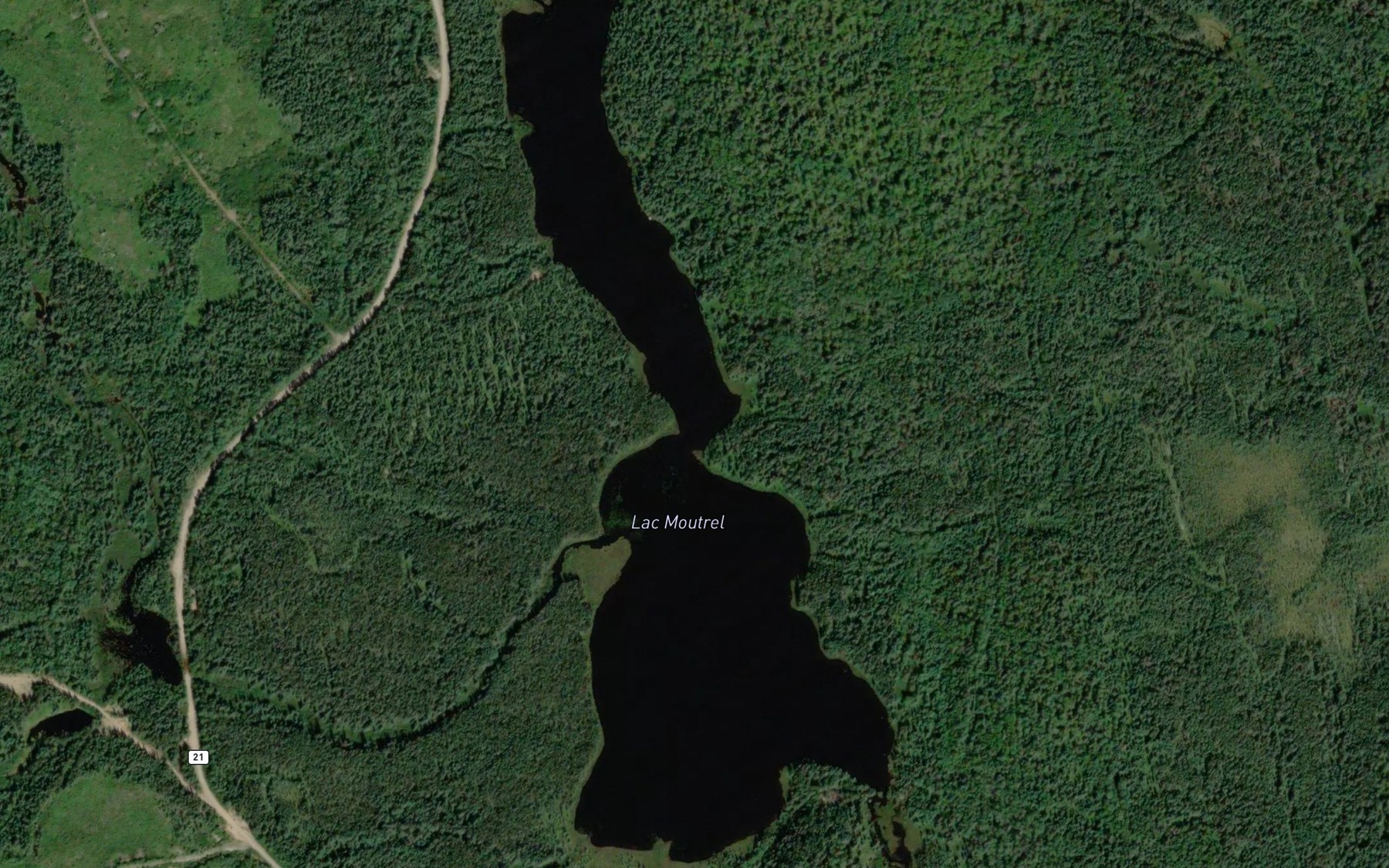 Satellite map of the Lac Moutrel