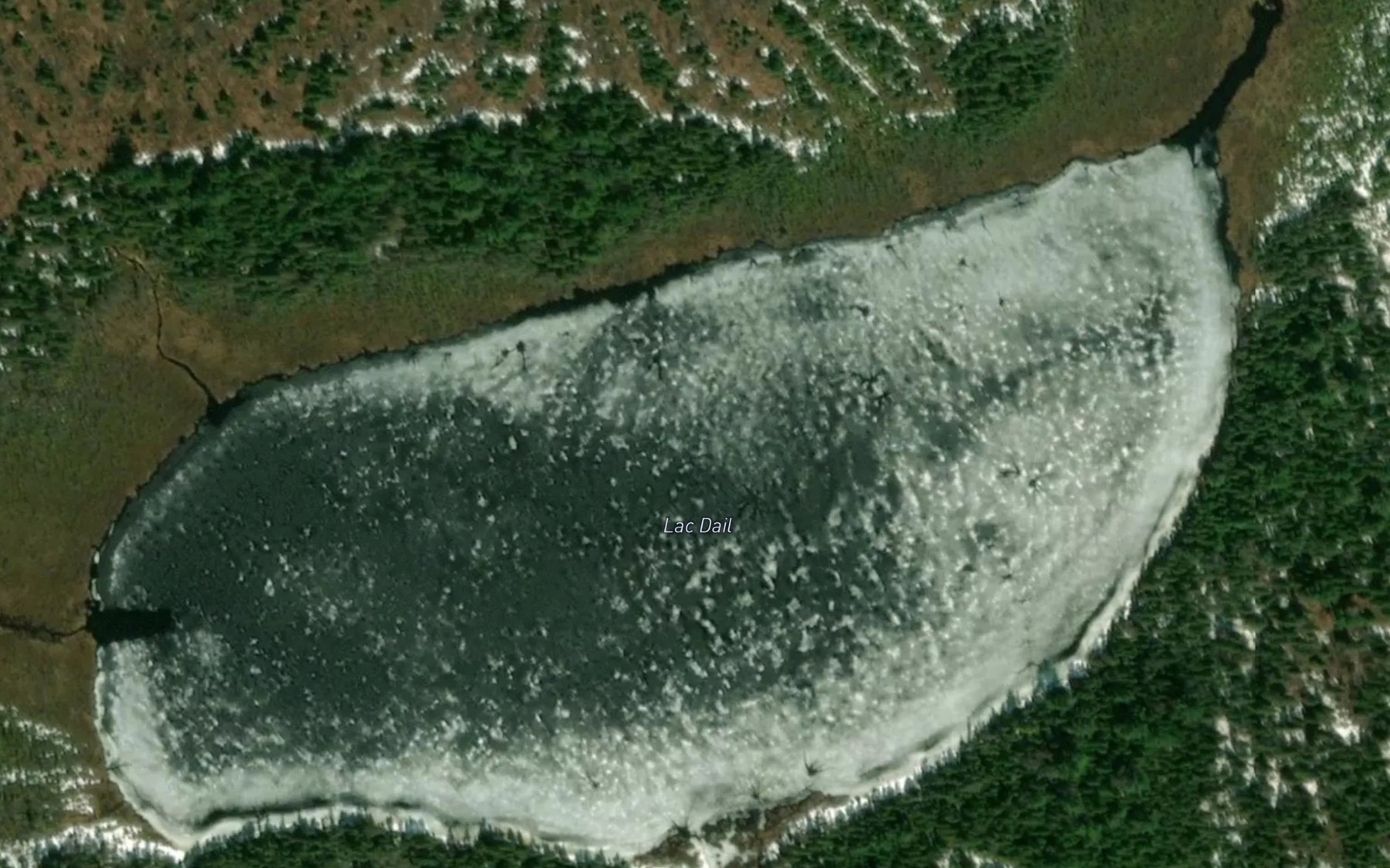 Satellite map of the Lac Dail