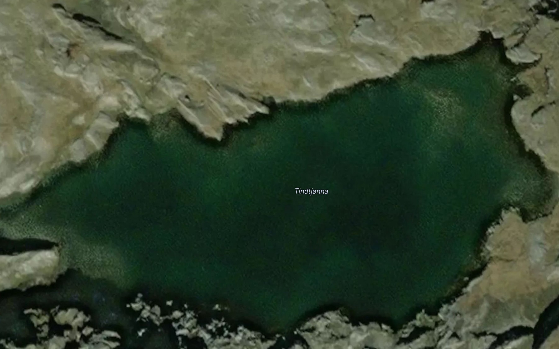 Satellite map of the Tindtjorna