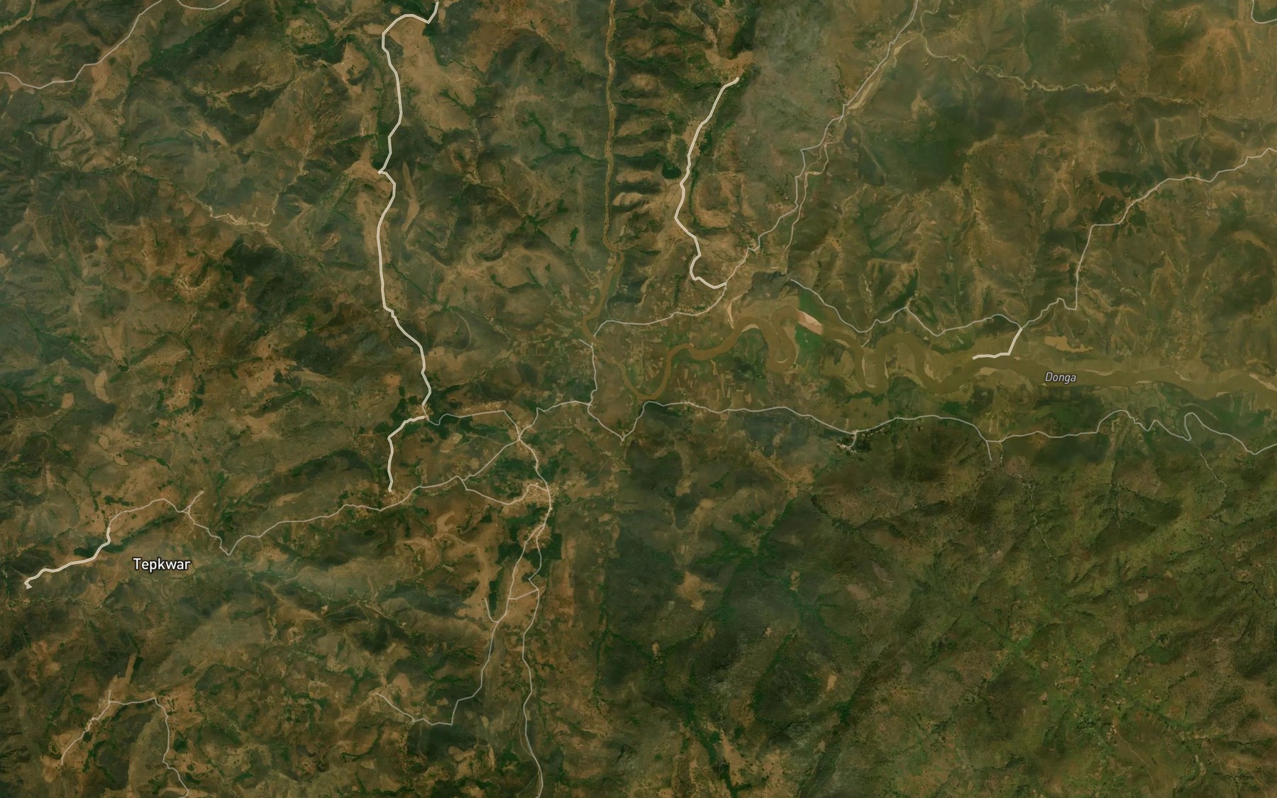 Satellite map of the Manum