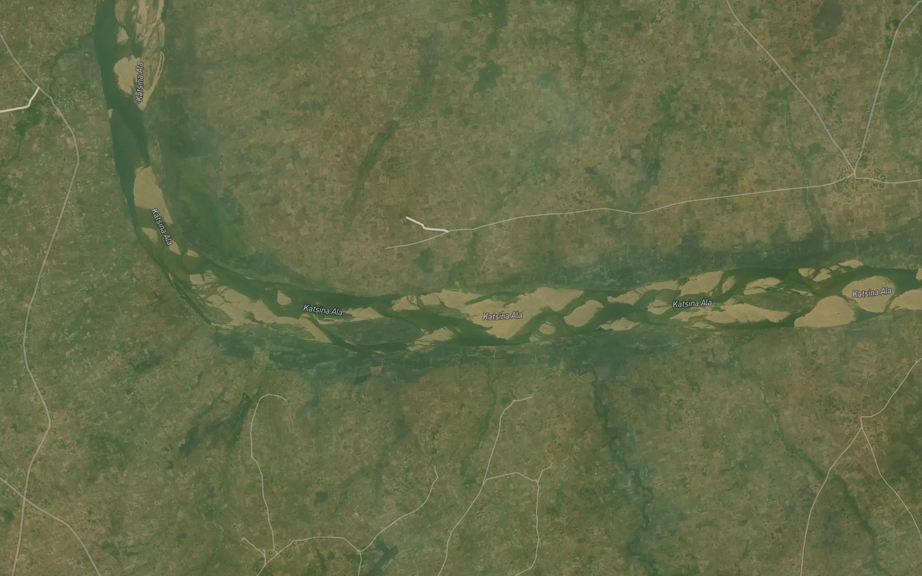 Satellite map of the River Uaji