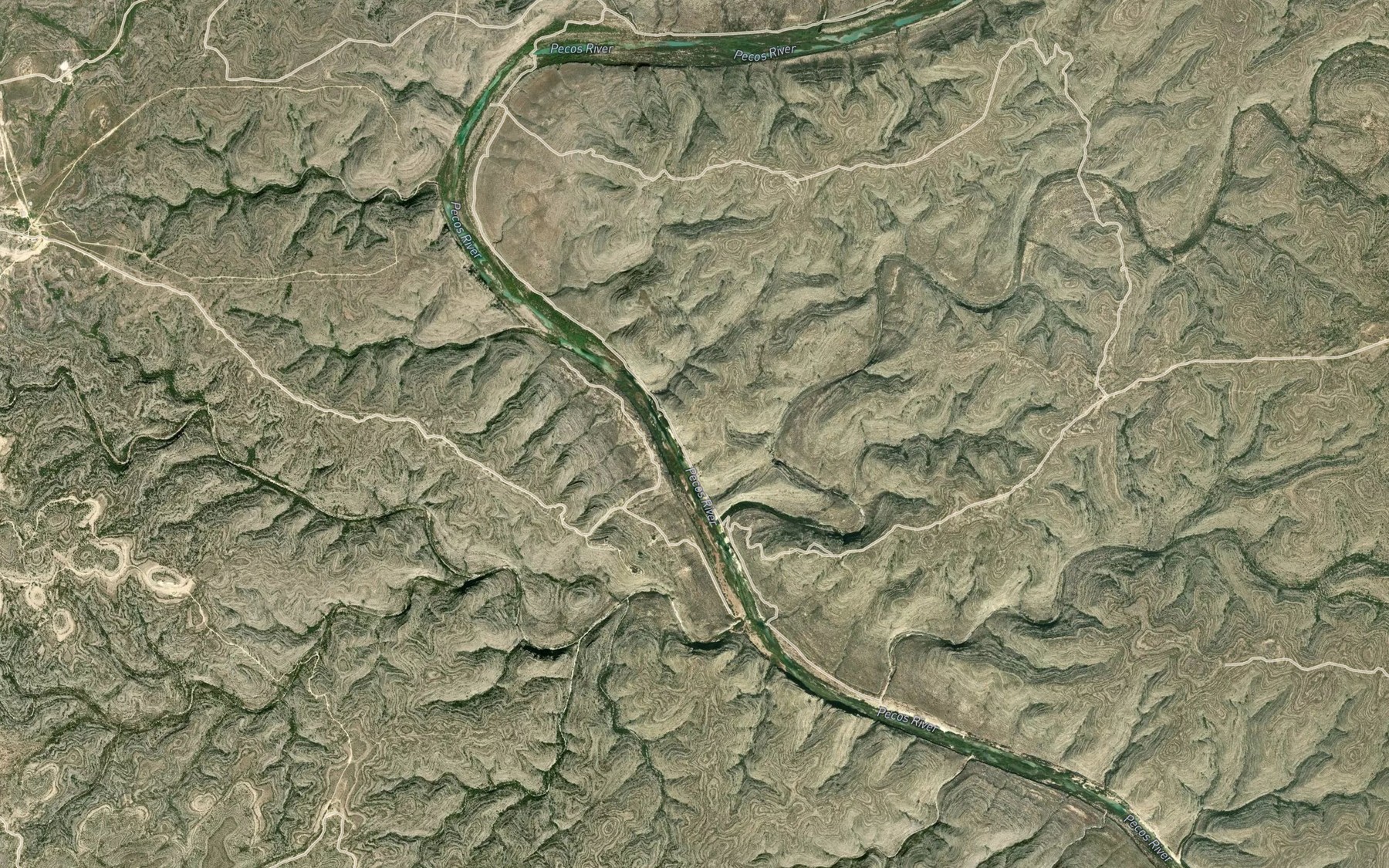 Satellite map of the Everett Springs
