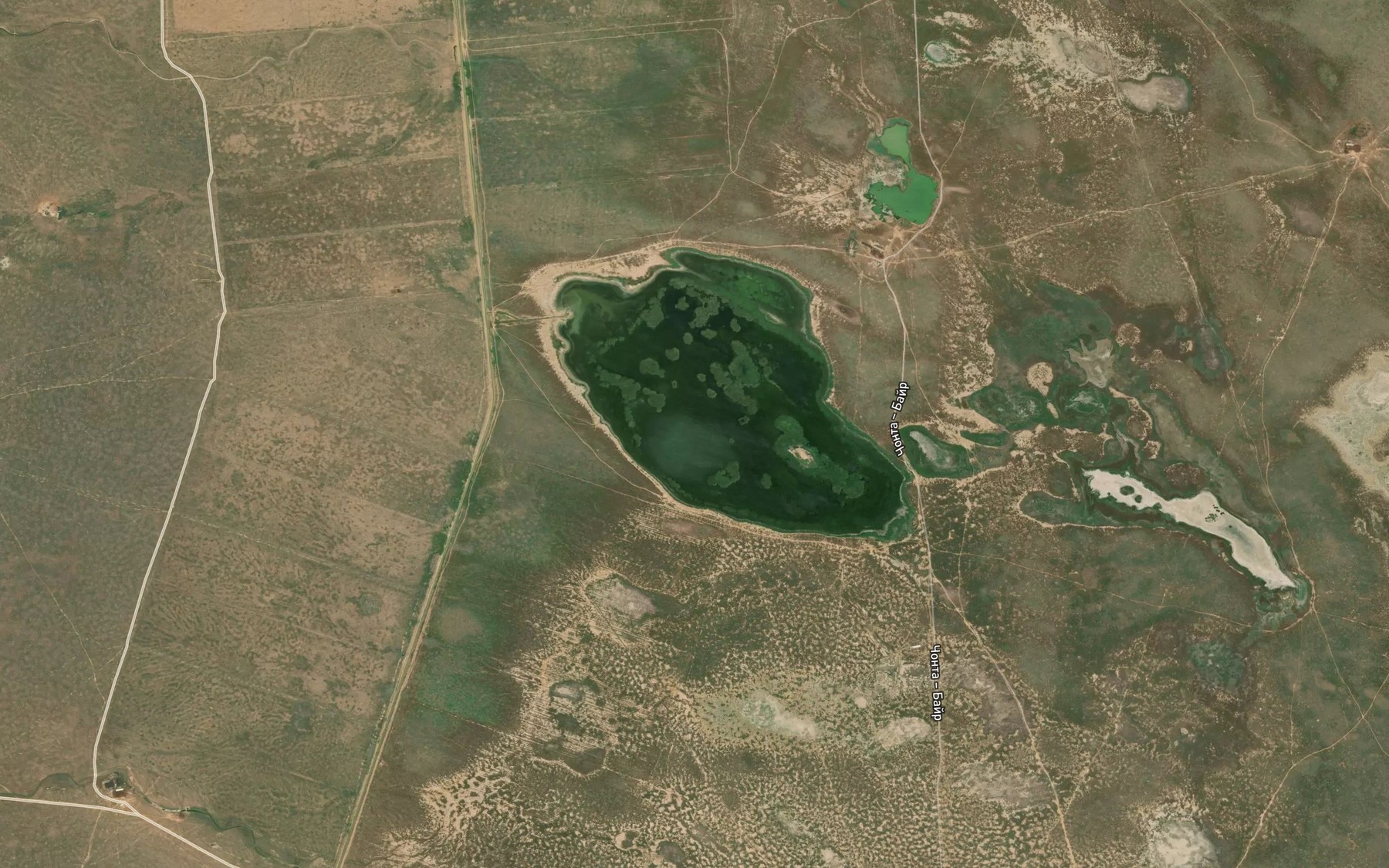 Satellite map of the Ozero Khudzhyur