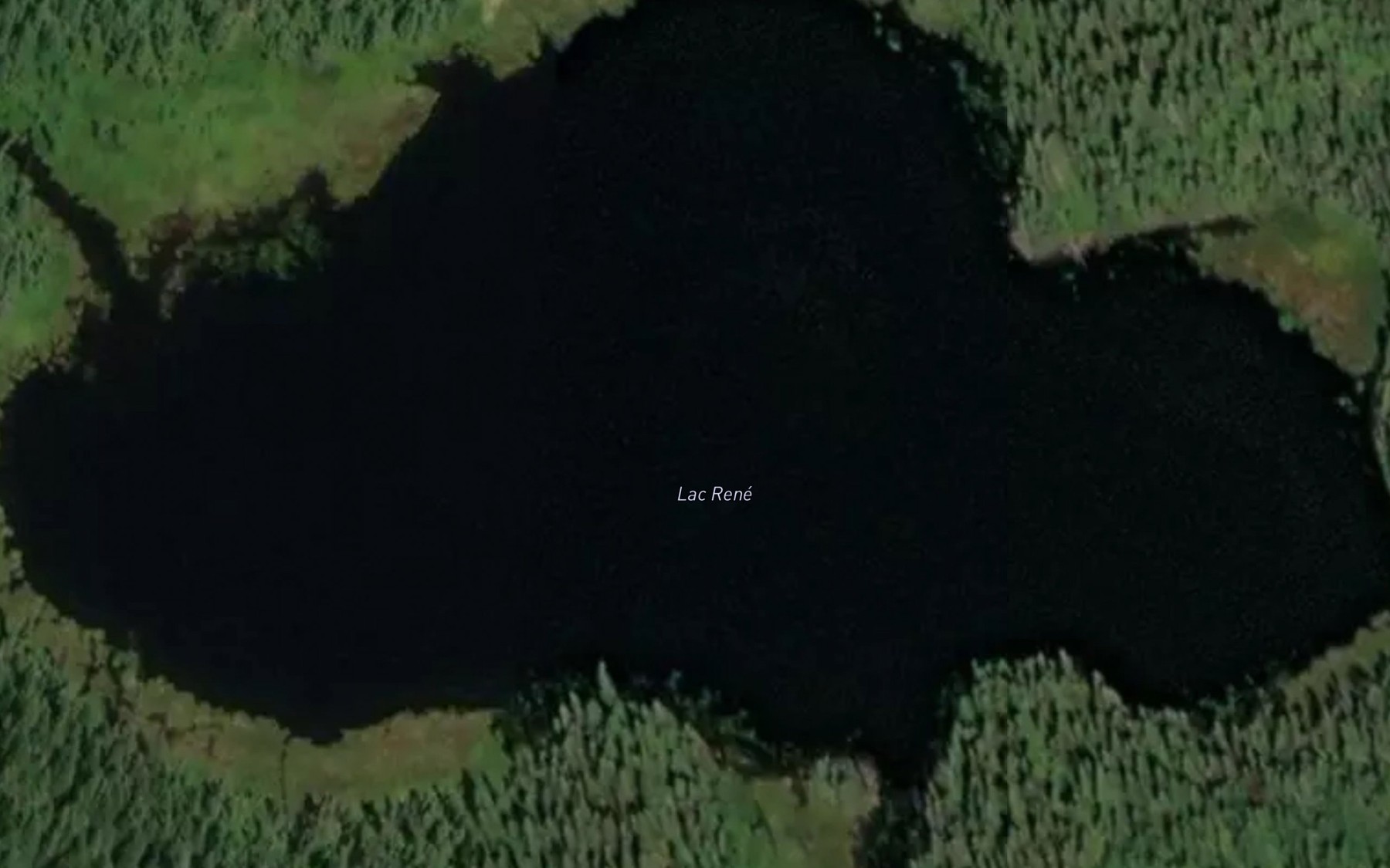 Satellite map of the Lac Rene