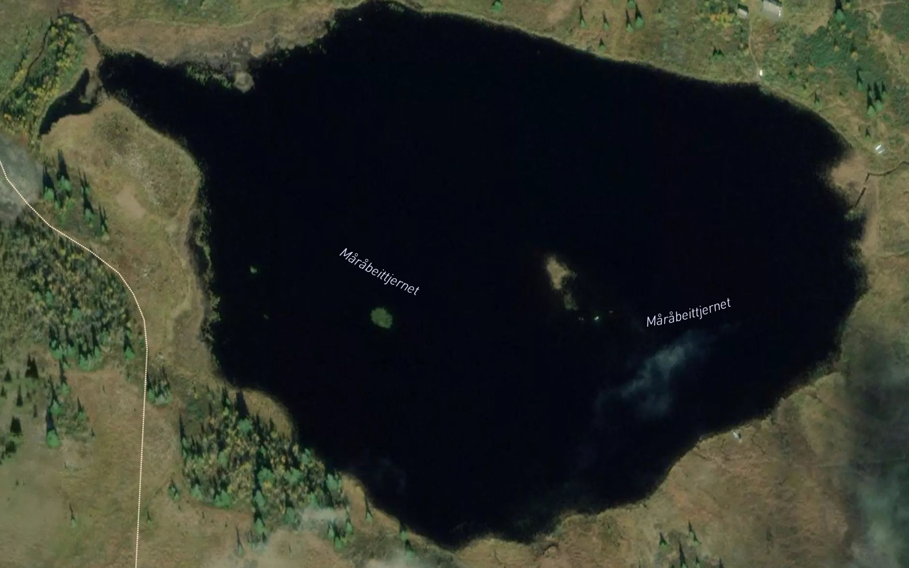 Satellite map of the Morgobeittjernet