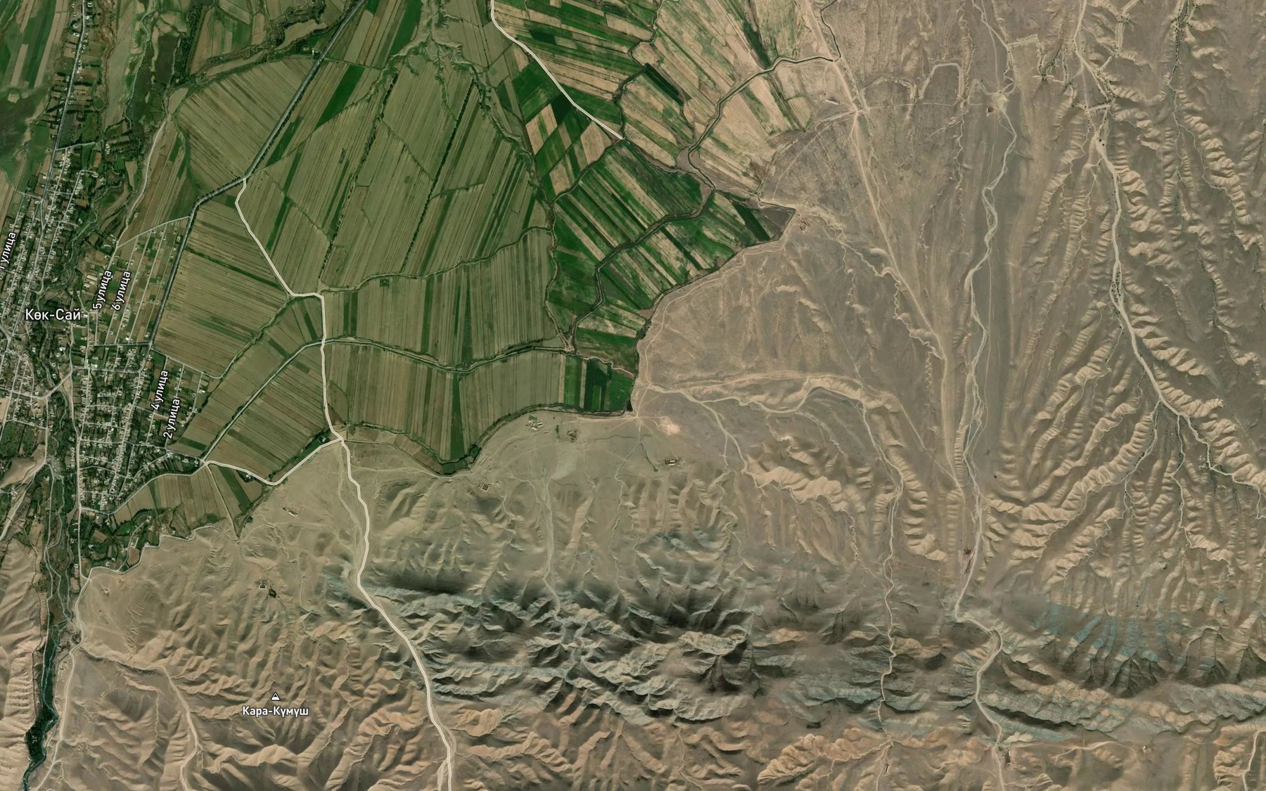 Satellite map of the Tash-Bashat