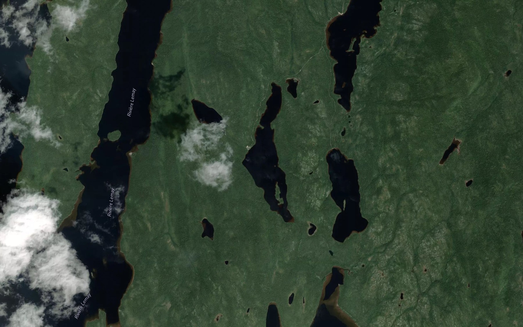 Satellite map of the Lac de la Marmotte