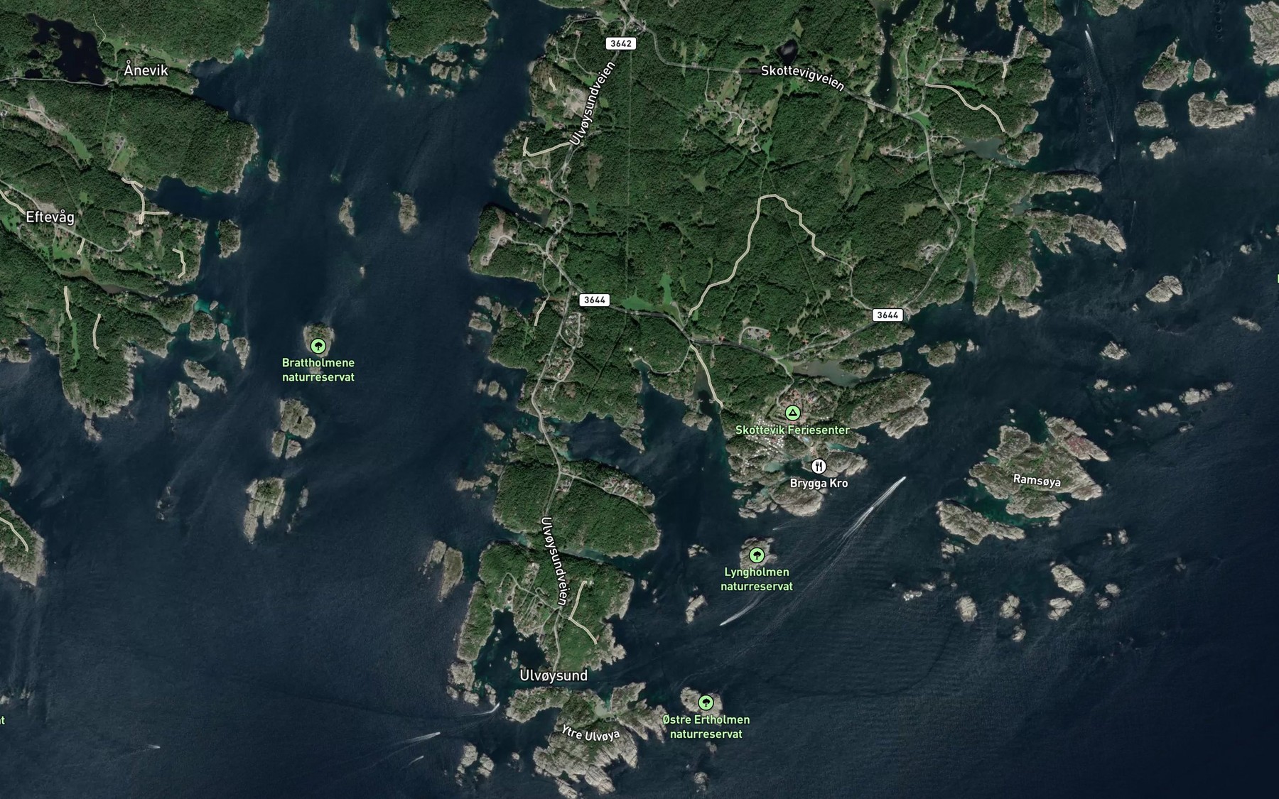 Satellite map of the Ytre Kviviga