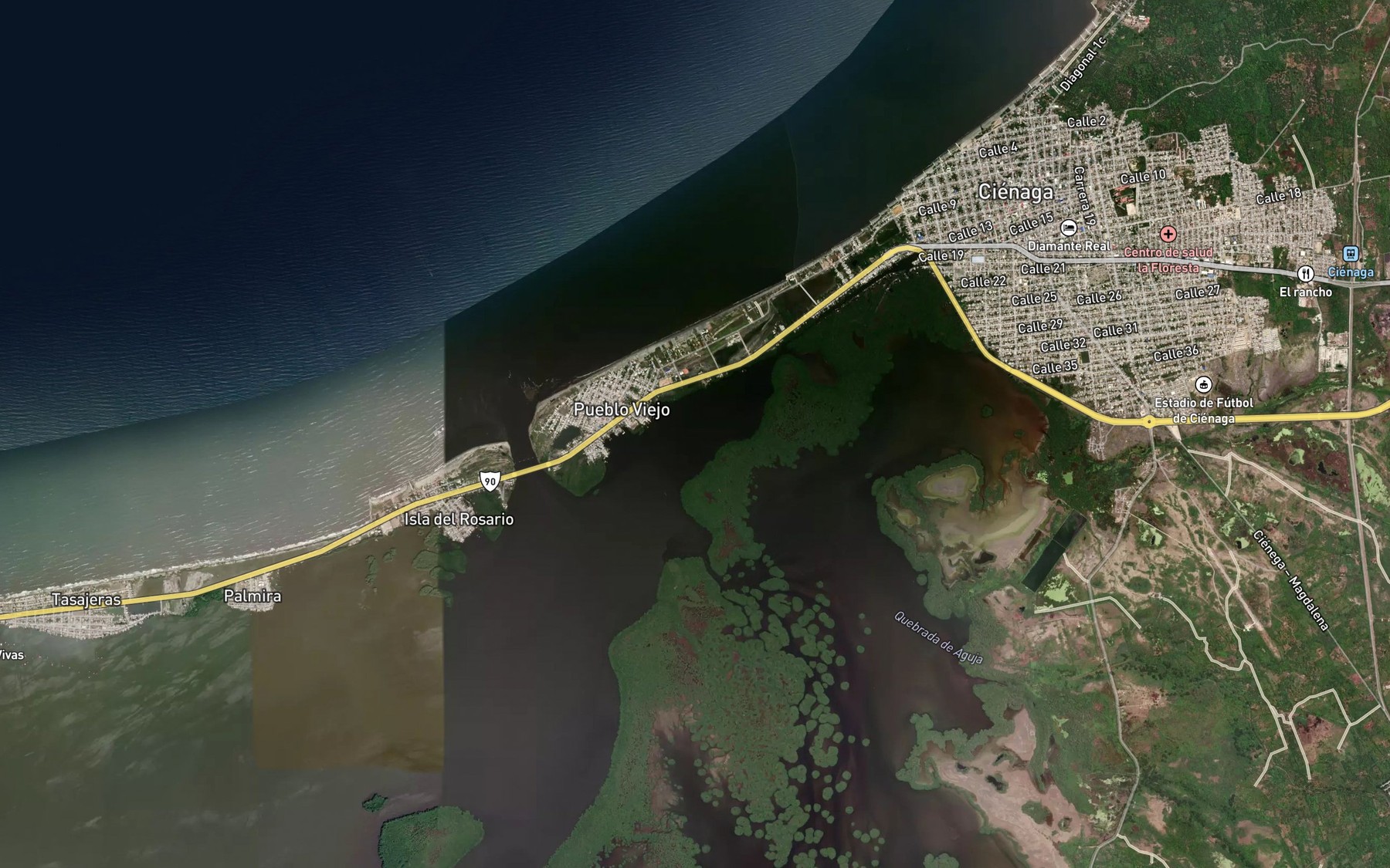 Satellite map of the Rincon de San Luis