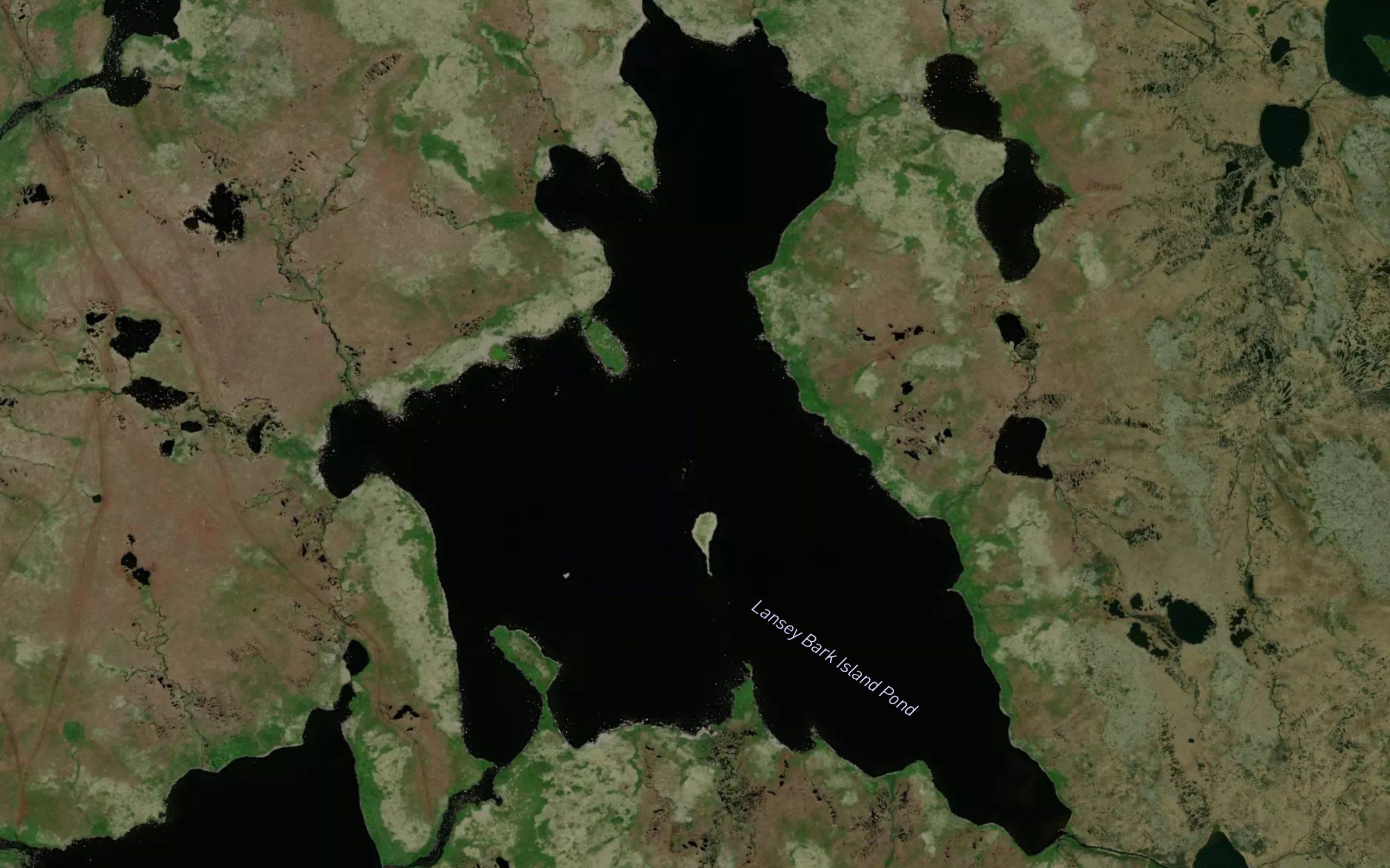Lansey Bark Island Pond