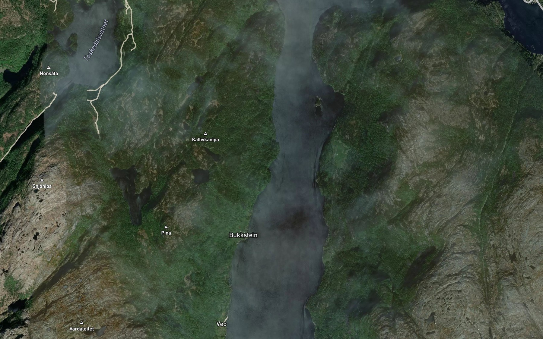 Satellite map of the Bukta