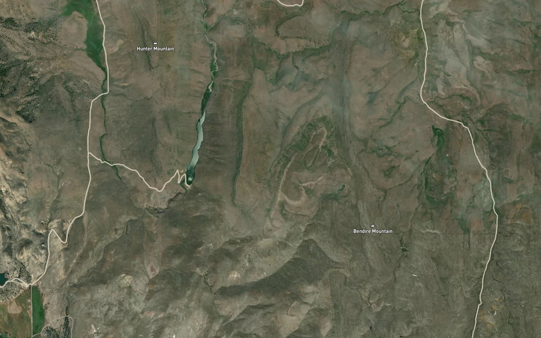 Satellite map of the Table Reservoir