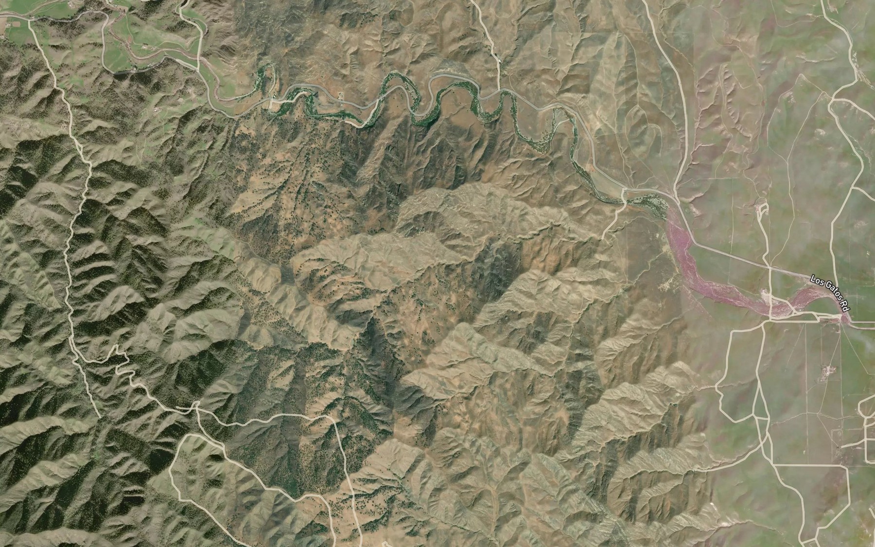 Satellite map of the Fig Spring